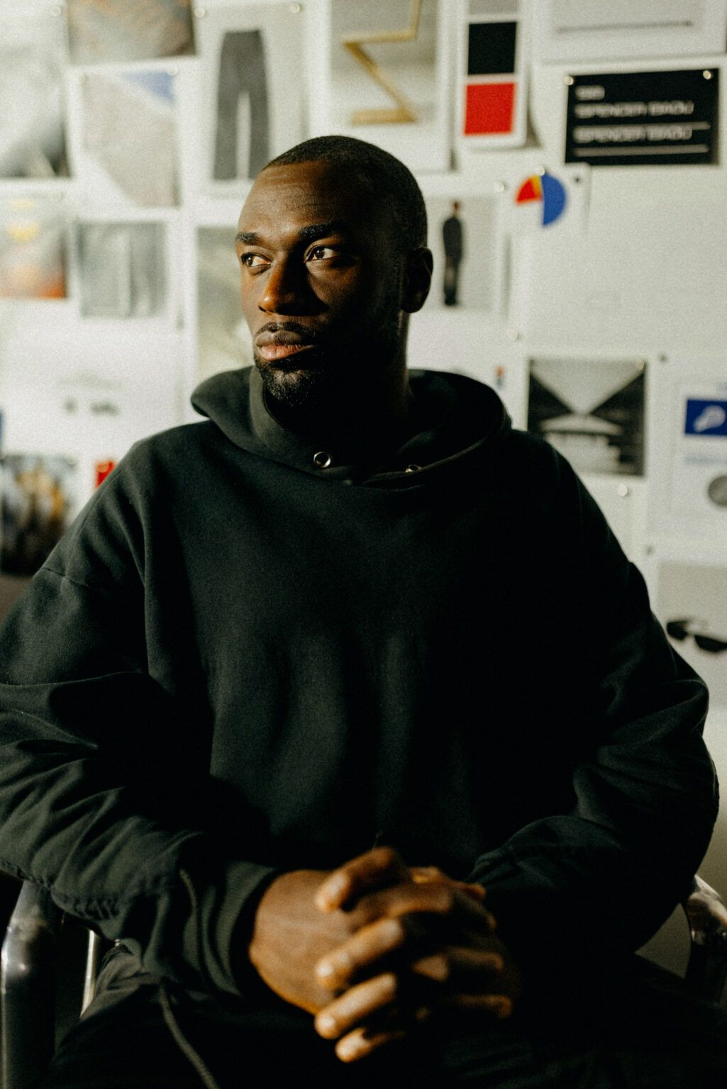 Spencer Badu in his studio