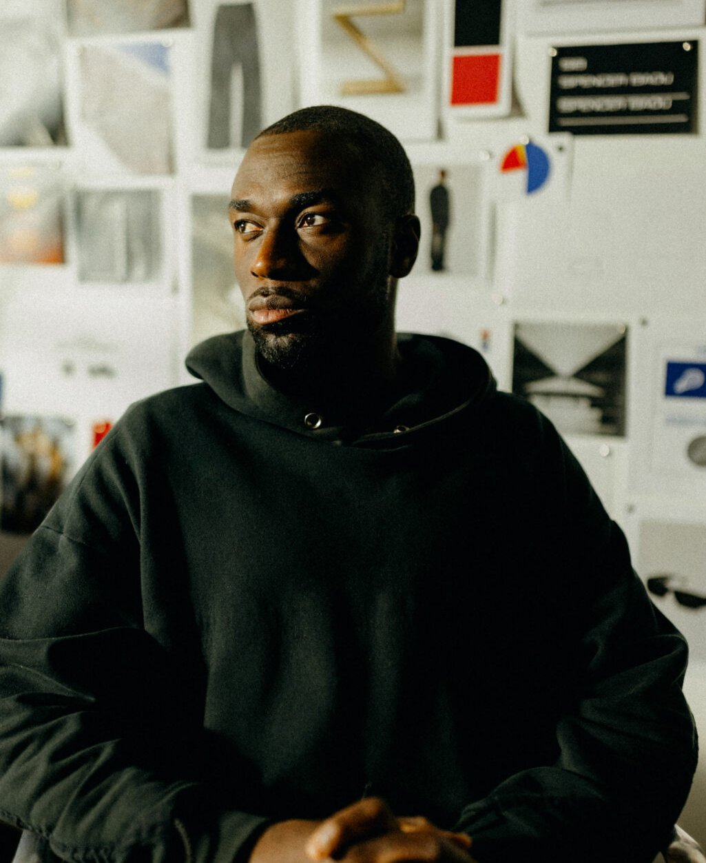 Spencer Badu in his studio