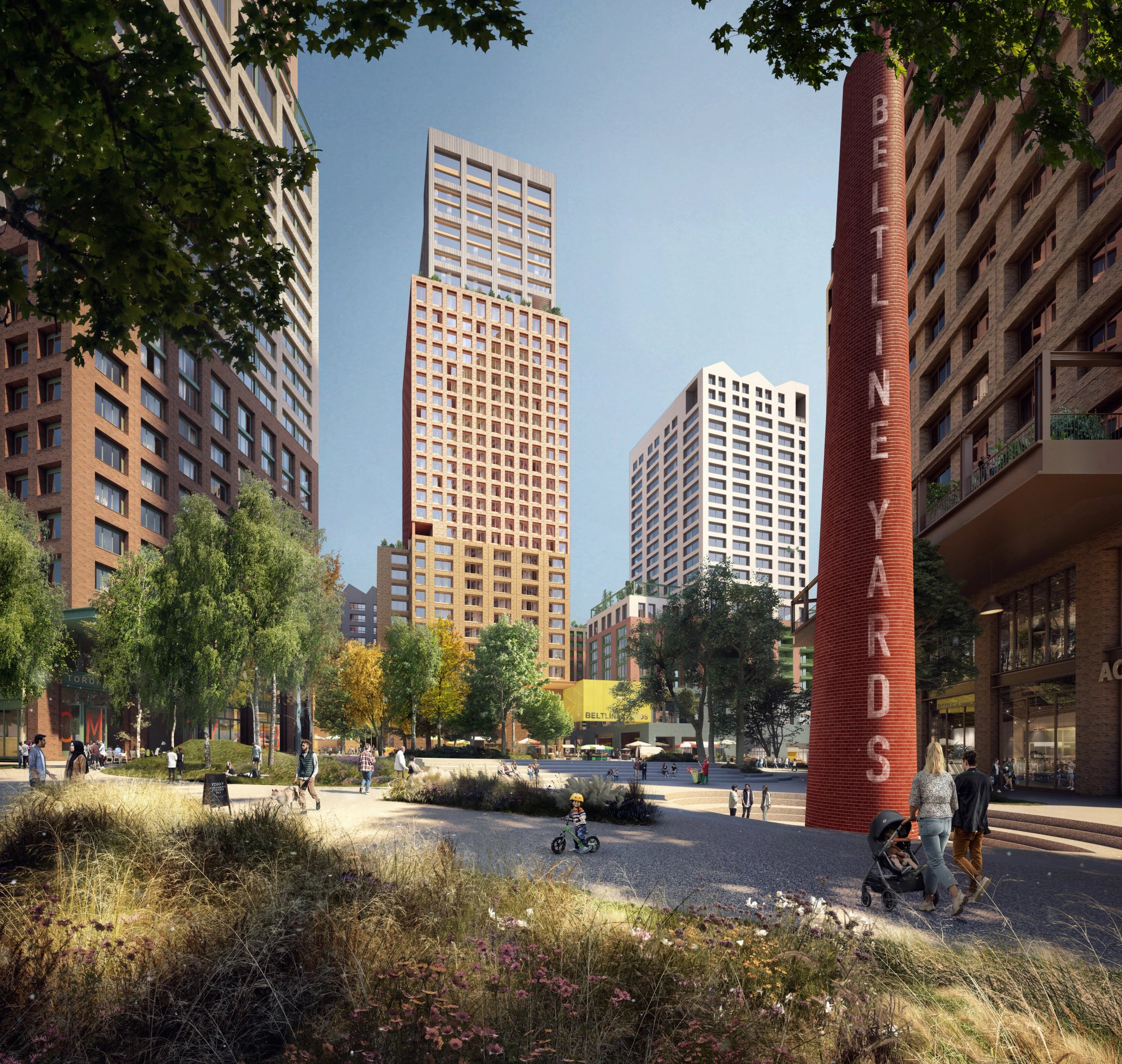 Rendering of Beltline Yards by Secchi Smith