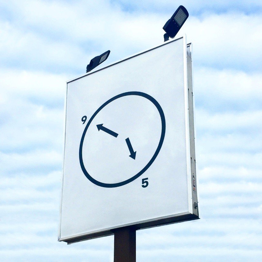 Micah Lexier's 9-to-5 artwork at former Project Gallery now 115 Larchmount
