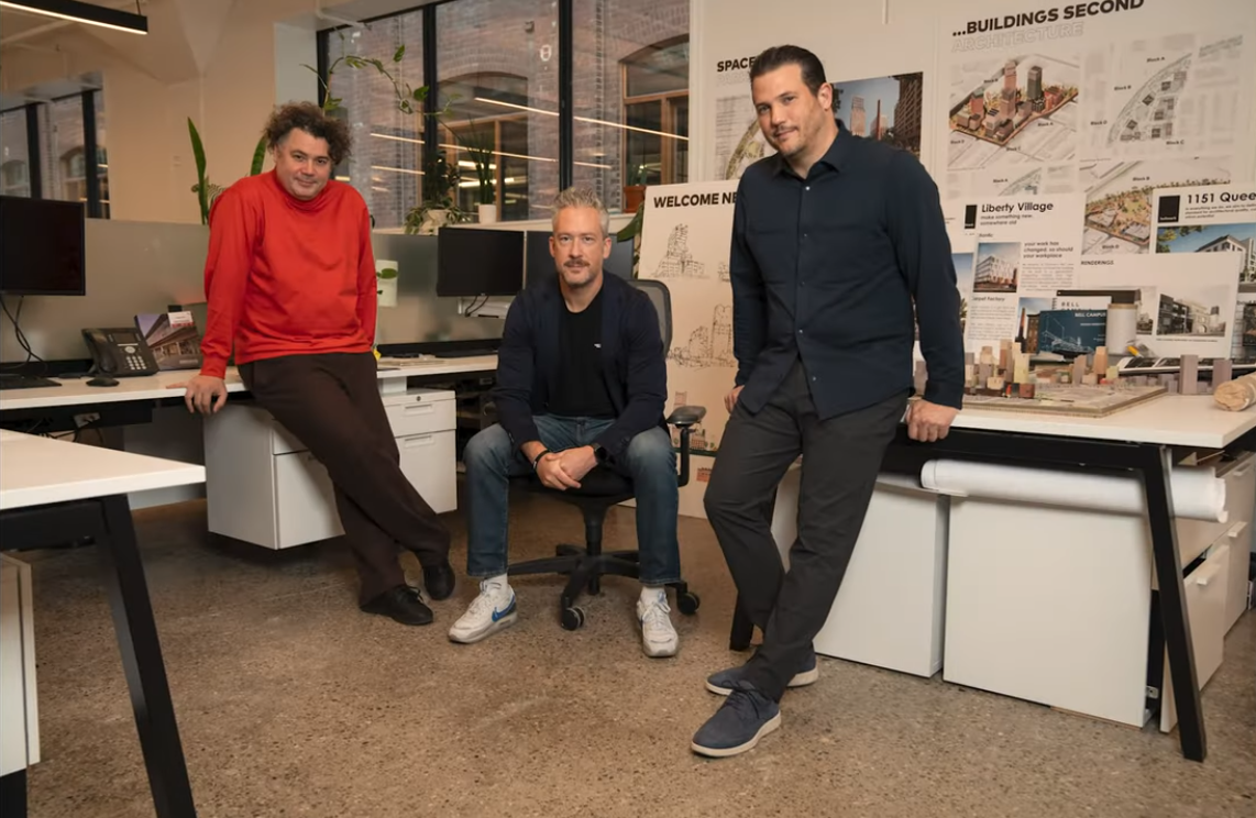 Alfredo Caraballo, Partner at Allies and Morrison Architects; Jeff Hull, President of Hullmark; and Ross Strowger, Managing Partner and Portfolio Manager at BGO.