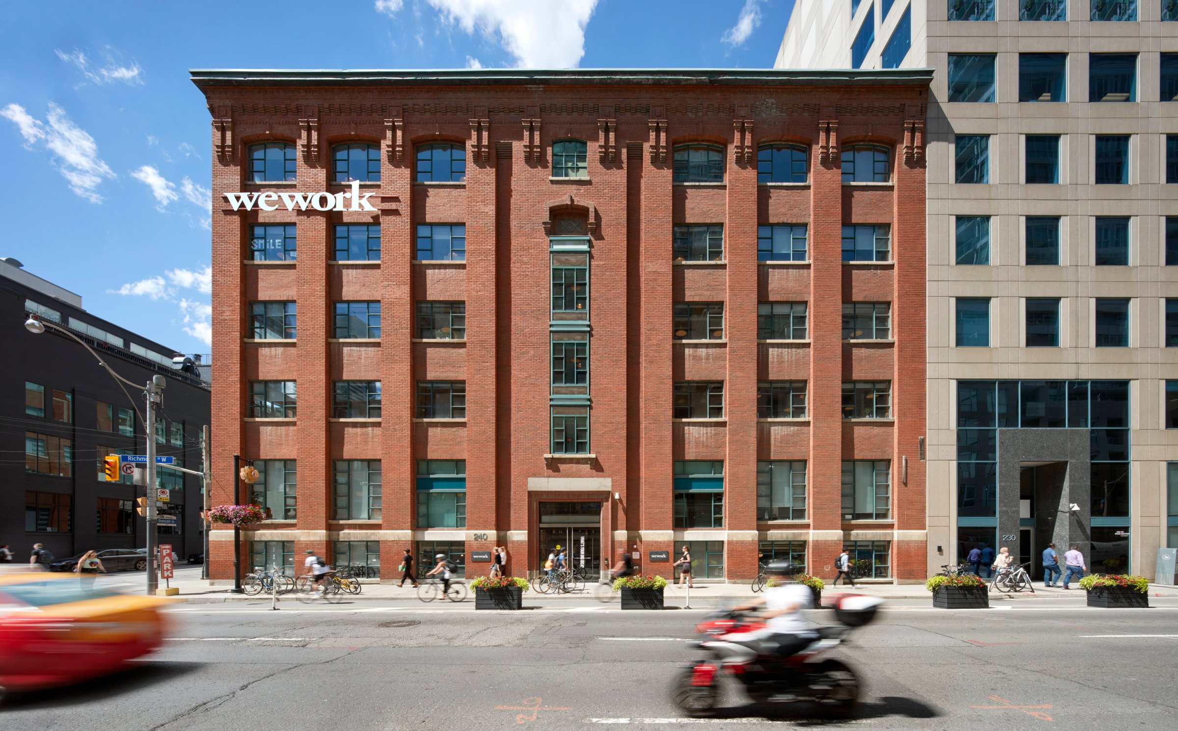 Red brick heritage office block on a city corner