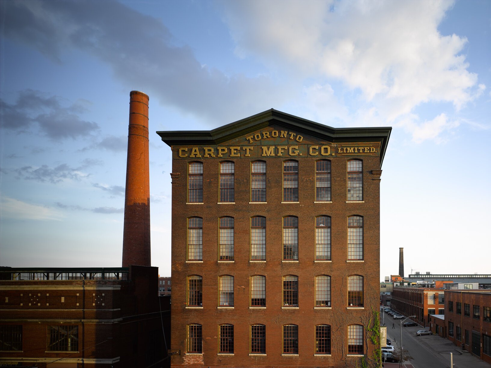Toronto Carpet Mfg. Co. building and smokestack