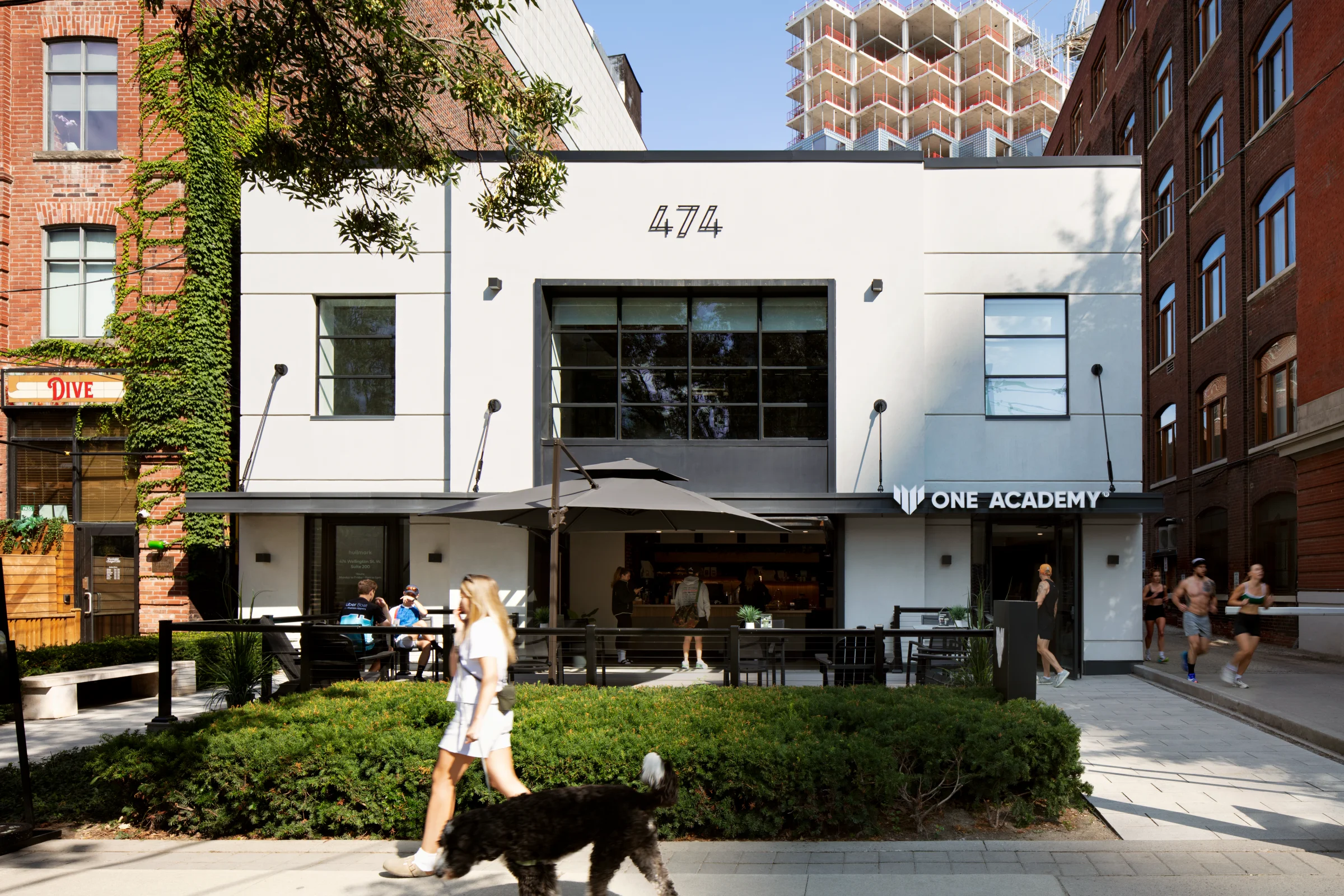 Exterior shot of facade of 474 Wellington West