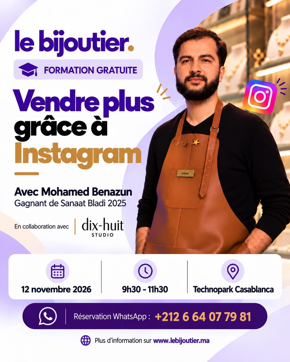 Formation Vendre plus grâce à Instagram par LE BIJOUTIER