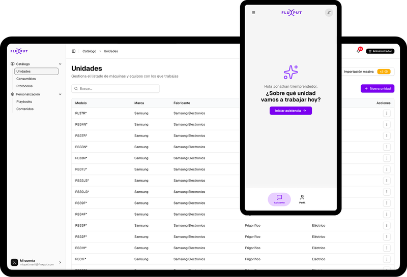 Plataforma Fluxput - IA para operaciones técnicas
