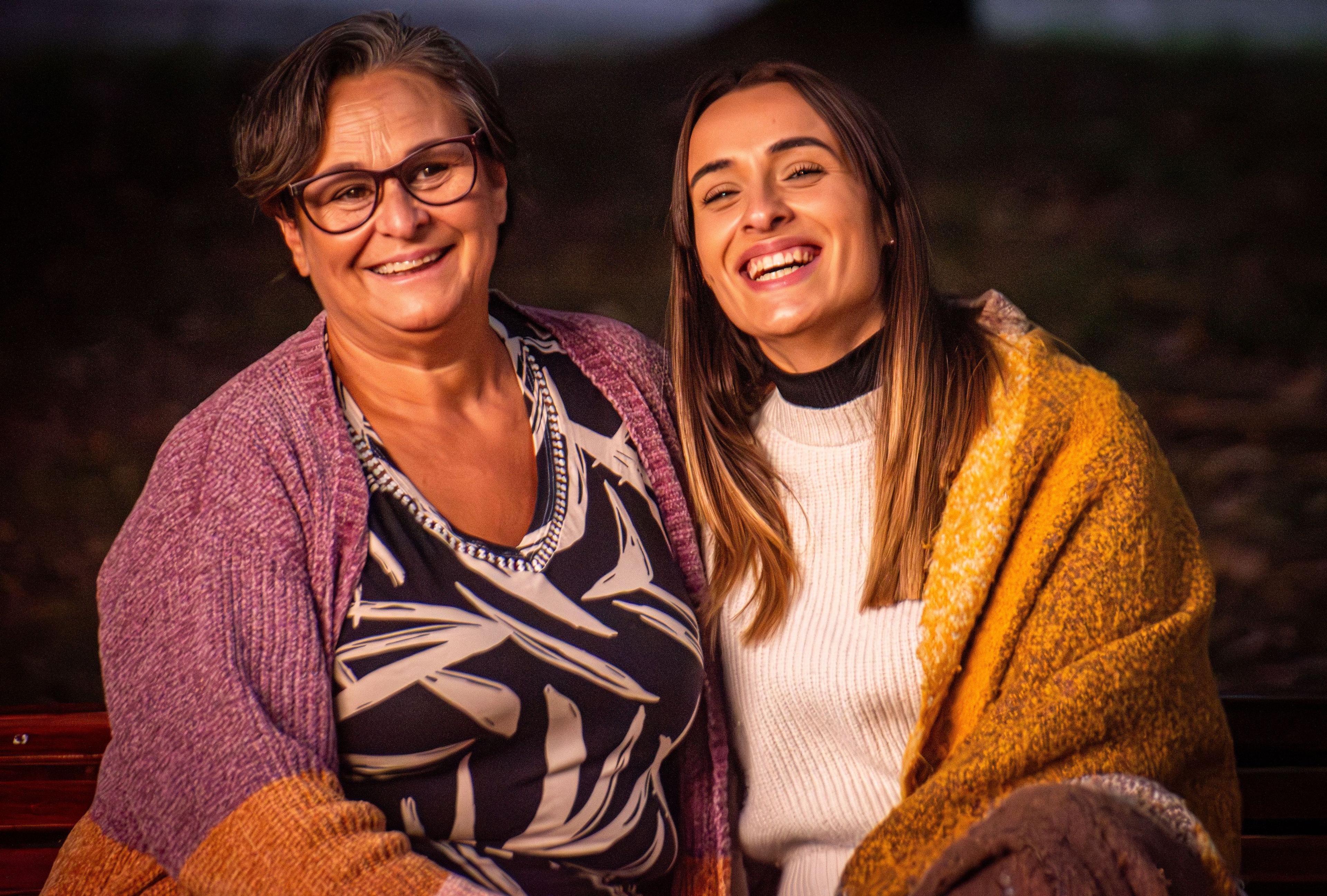 A mother and daughter together
