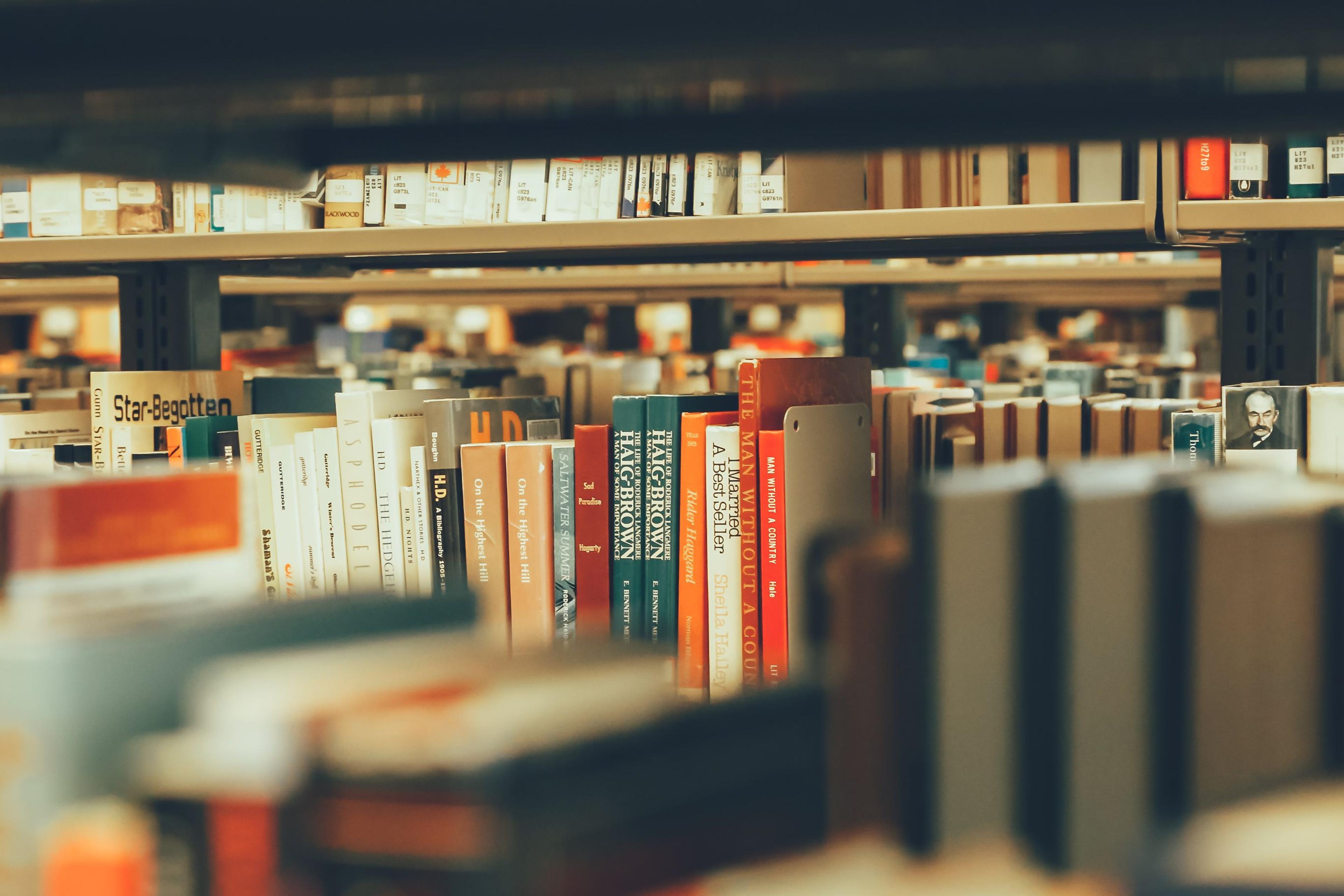 Lots of books in a publishing company