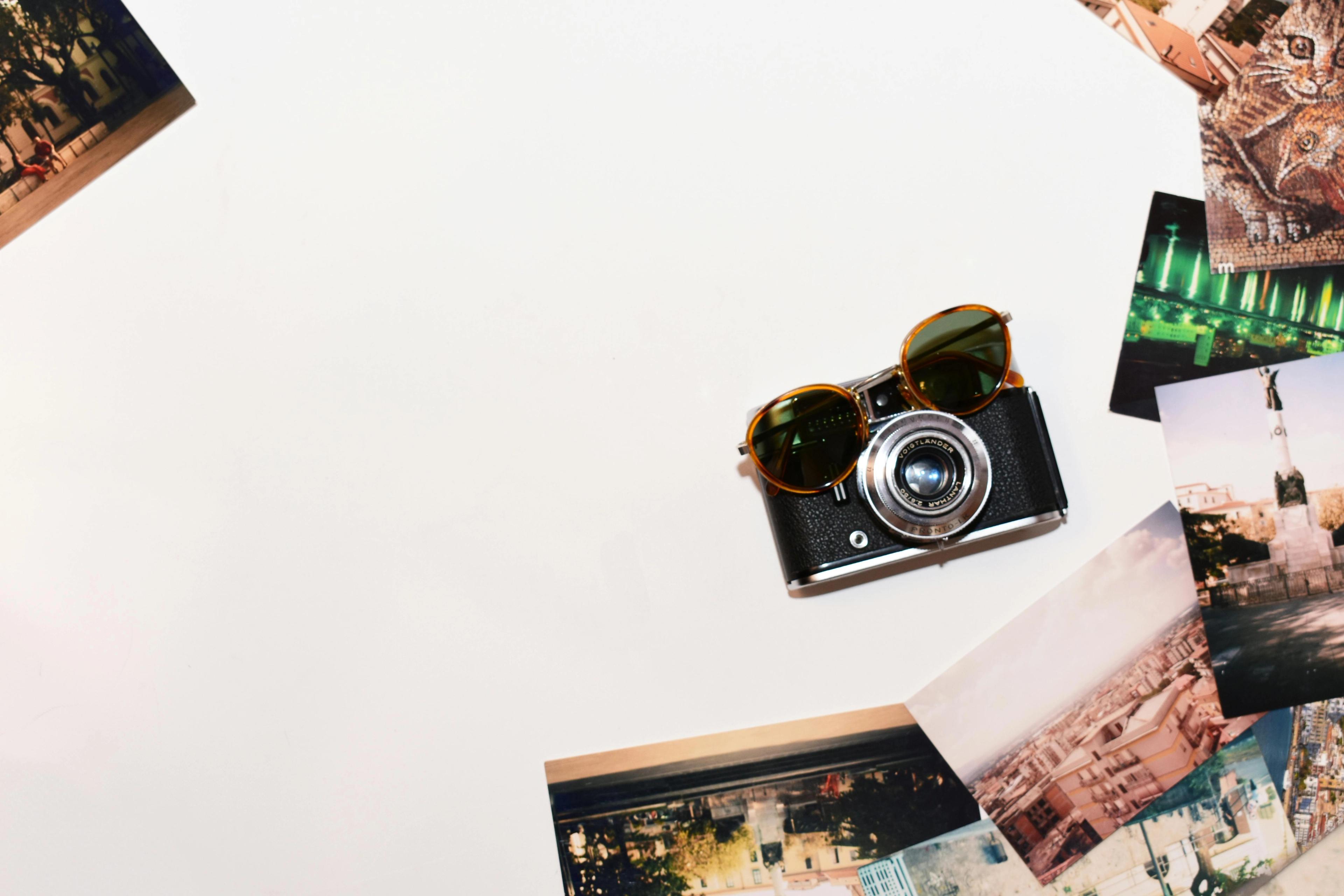 A camera and some old photos