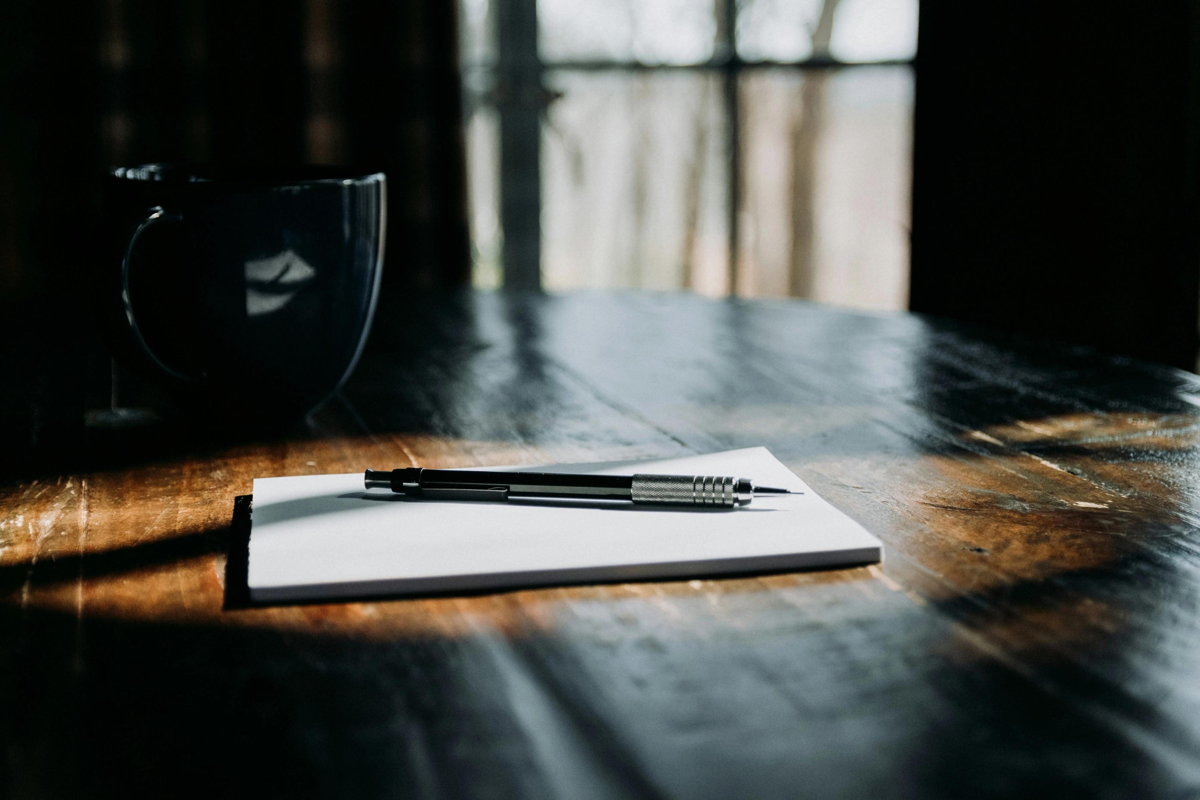 Pen and paper