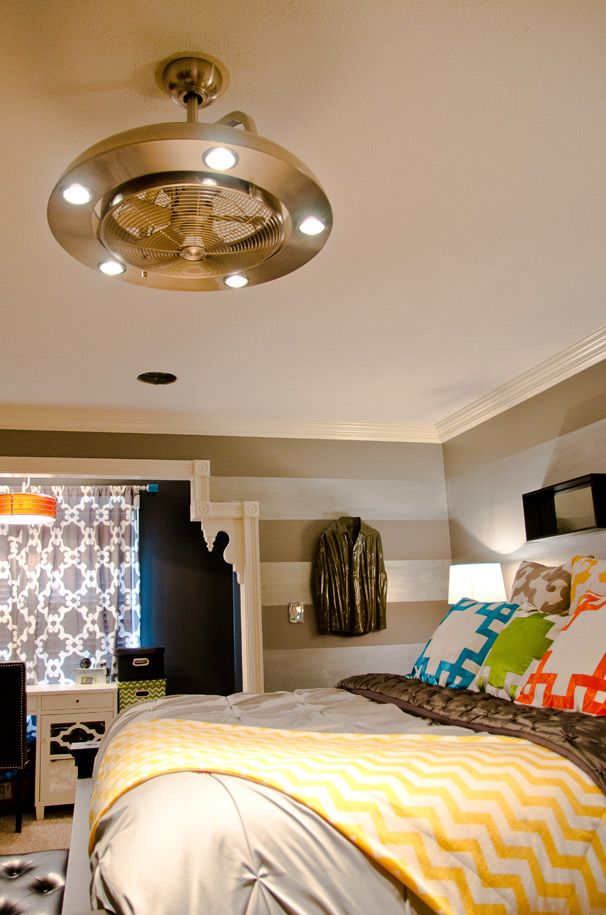 Contemporary Geometric Bedding & Modern Fan