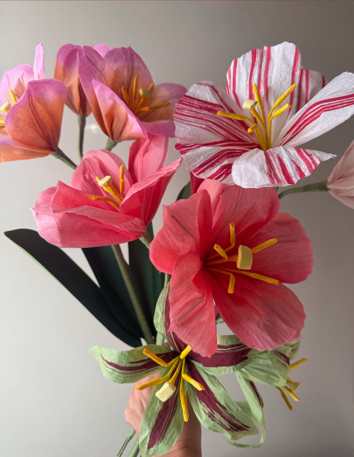 Paper flowers from Livia Cetti's studio The Green Vase