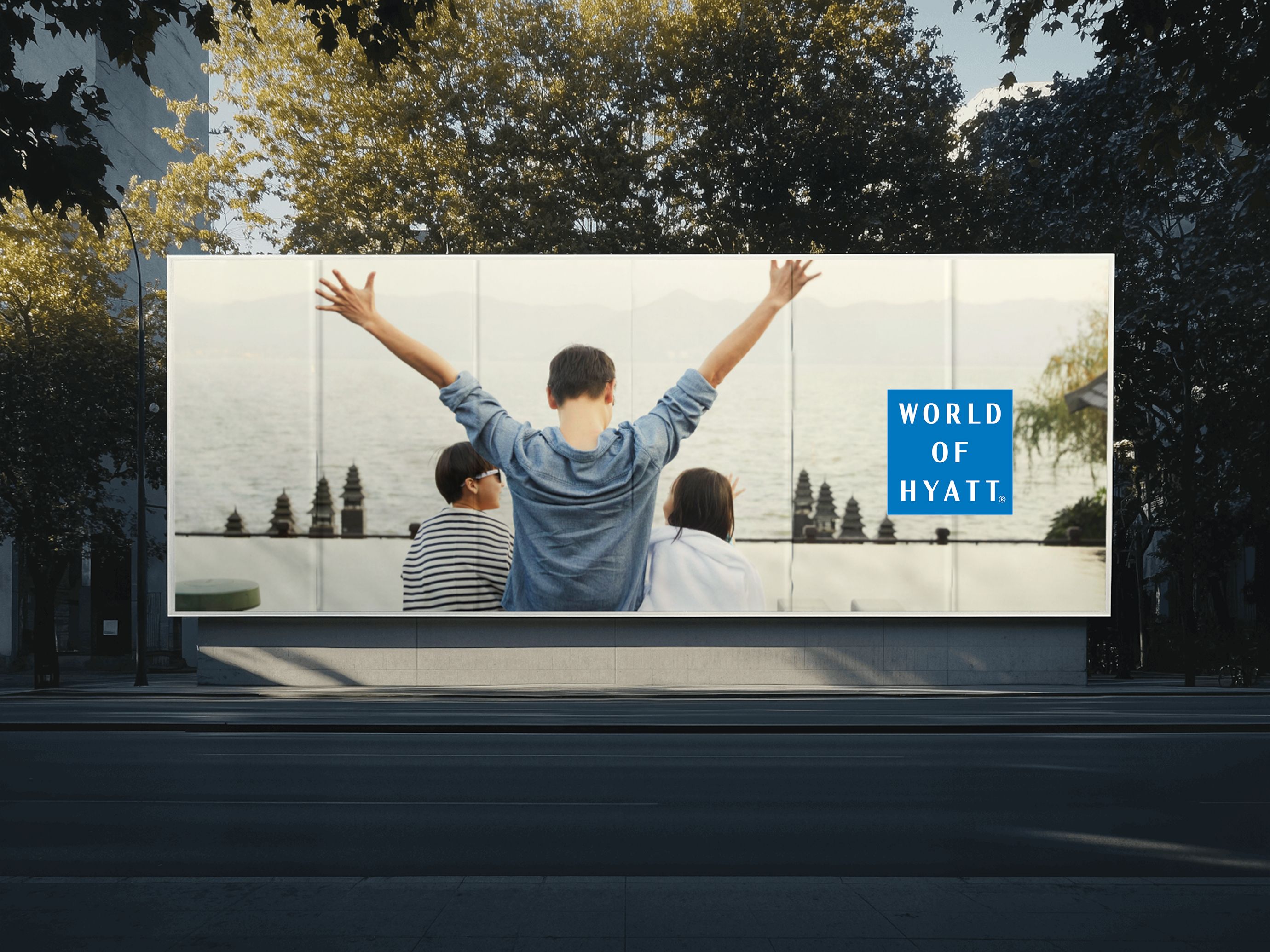 World of Hyatt global brand campaign photograph by Bill Gentle