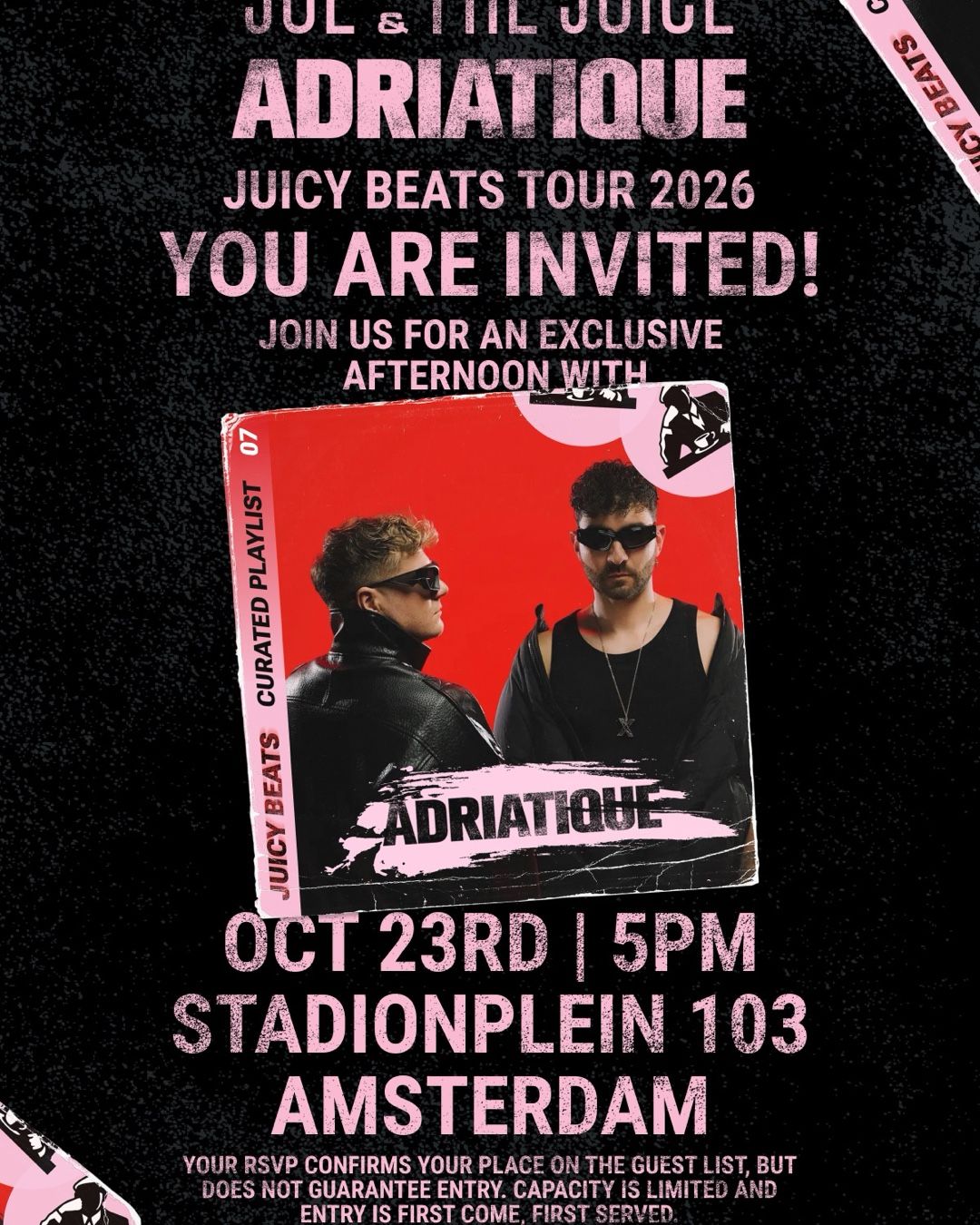 Juicy Beats Tour - Adriatique, Amsterdam – 23 ott 2026 | LINEA Milano