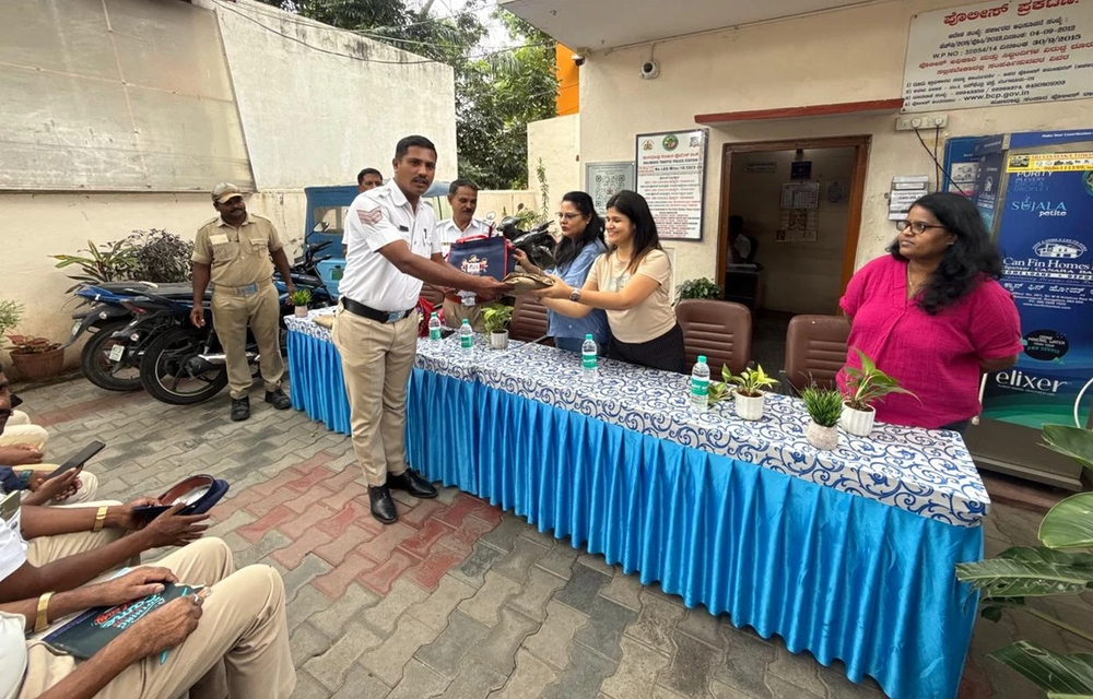 CSR Activity: Hulimavu Traffic Police Station Jacket Distribution