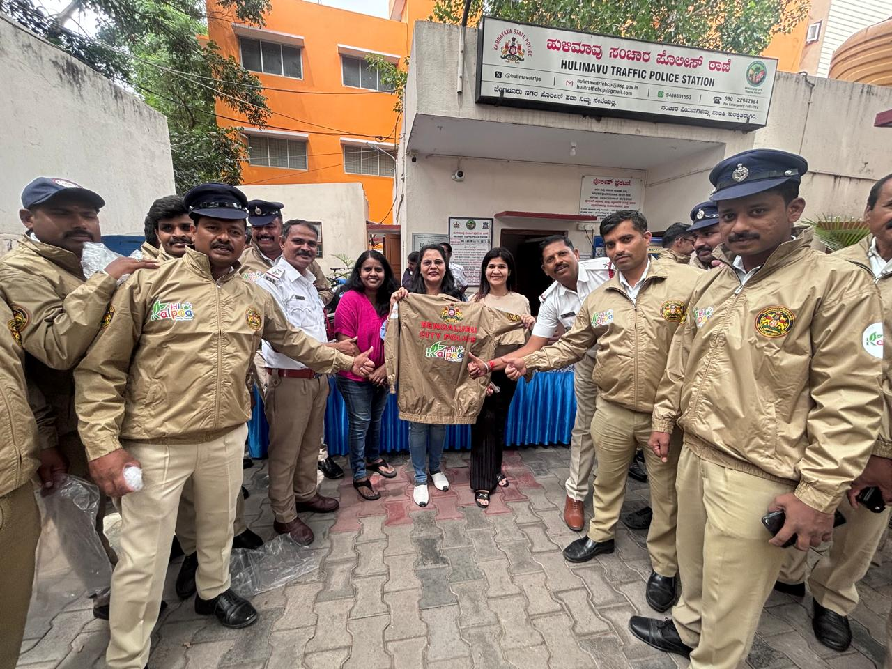 CSR Activity: Hulimavu Traffic Police Station Jacket Distribution