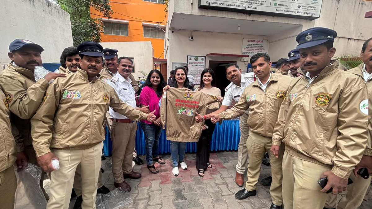 CSR Activity: Hulimavu Traffic Police Station Jacket Distribution
