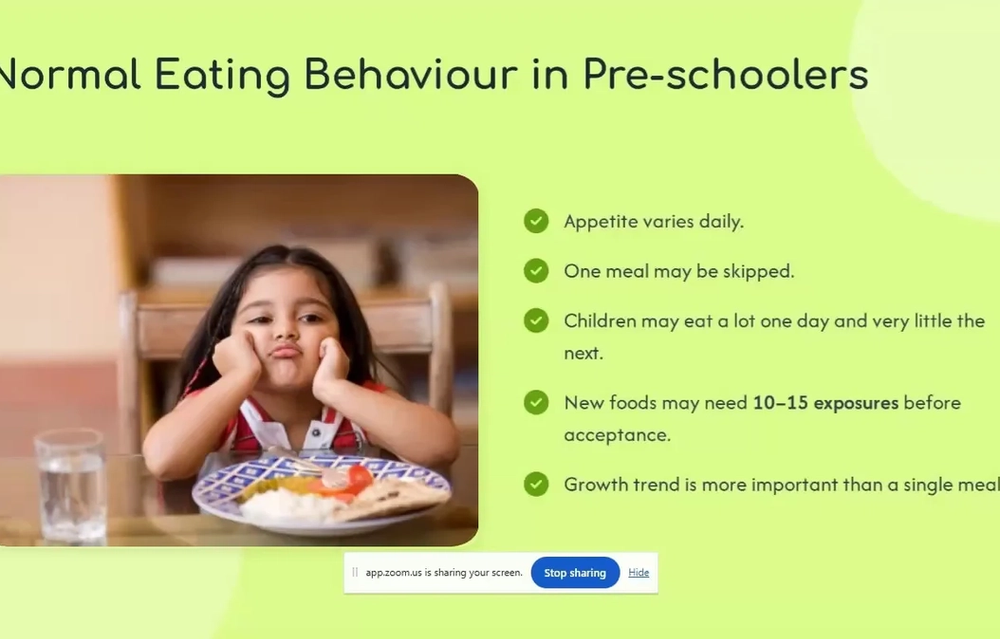 Parenting Webinar on Managing Picky Eating Habits in Young Children in Association with Motherhood Women's and Children Hospital