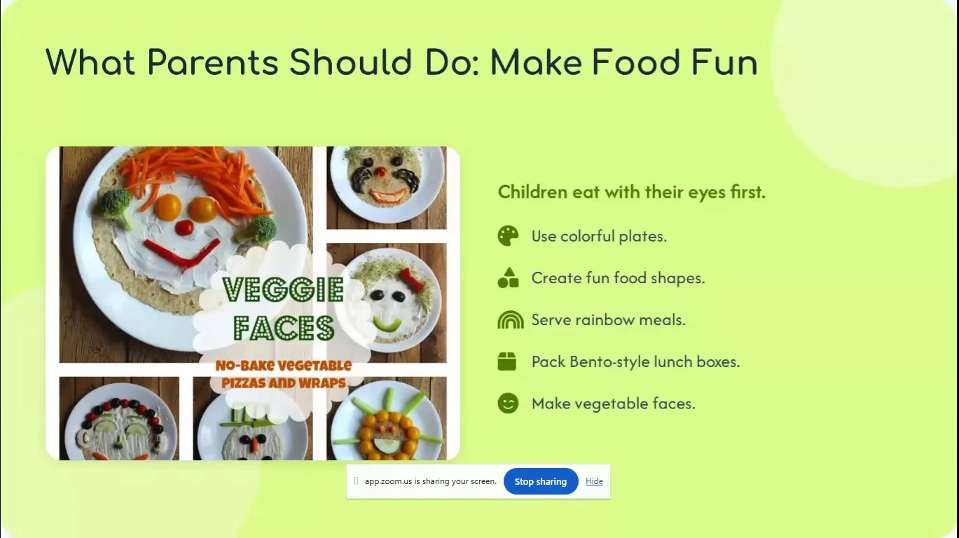 Parenting Webinar on Managing Picky Eating Habits in Young Children in Association with Motherhood Women's and Children Hospital