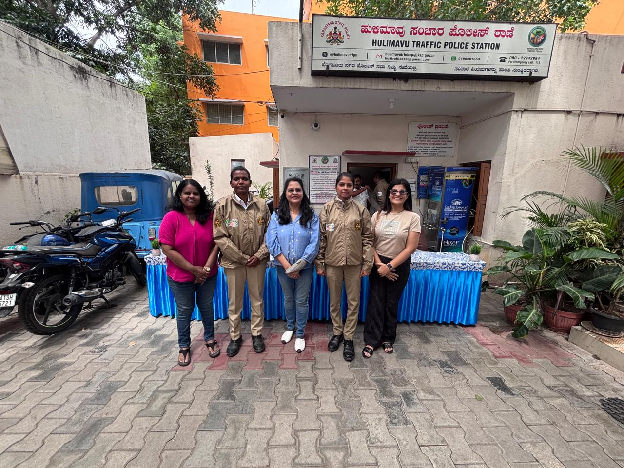 CSR Activity: Hulimavu Traffic Police Station Jacket Distribution