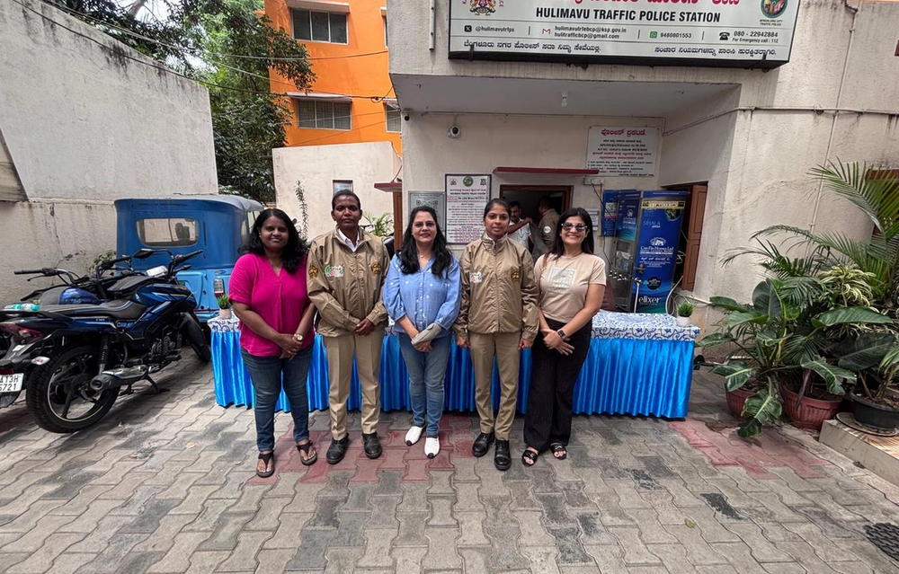 CSR Activity: Hulimavu Traffic Police Station Jacket Distribution