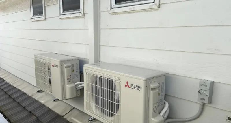 Multiple external air conditioner units