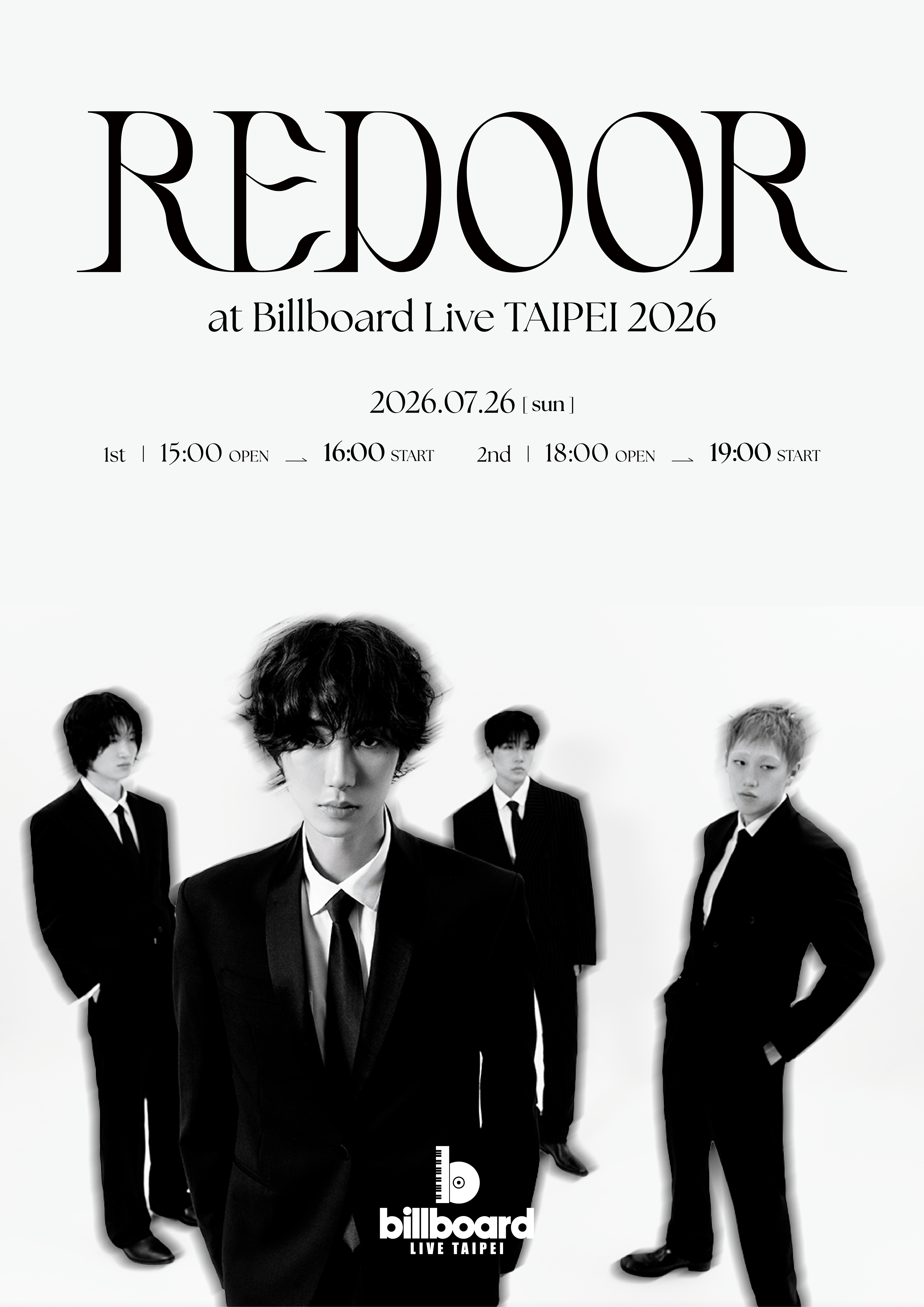 Redoor at Billboard Live TAIPEI 2026