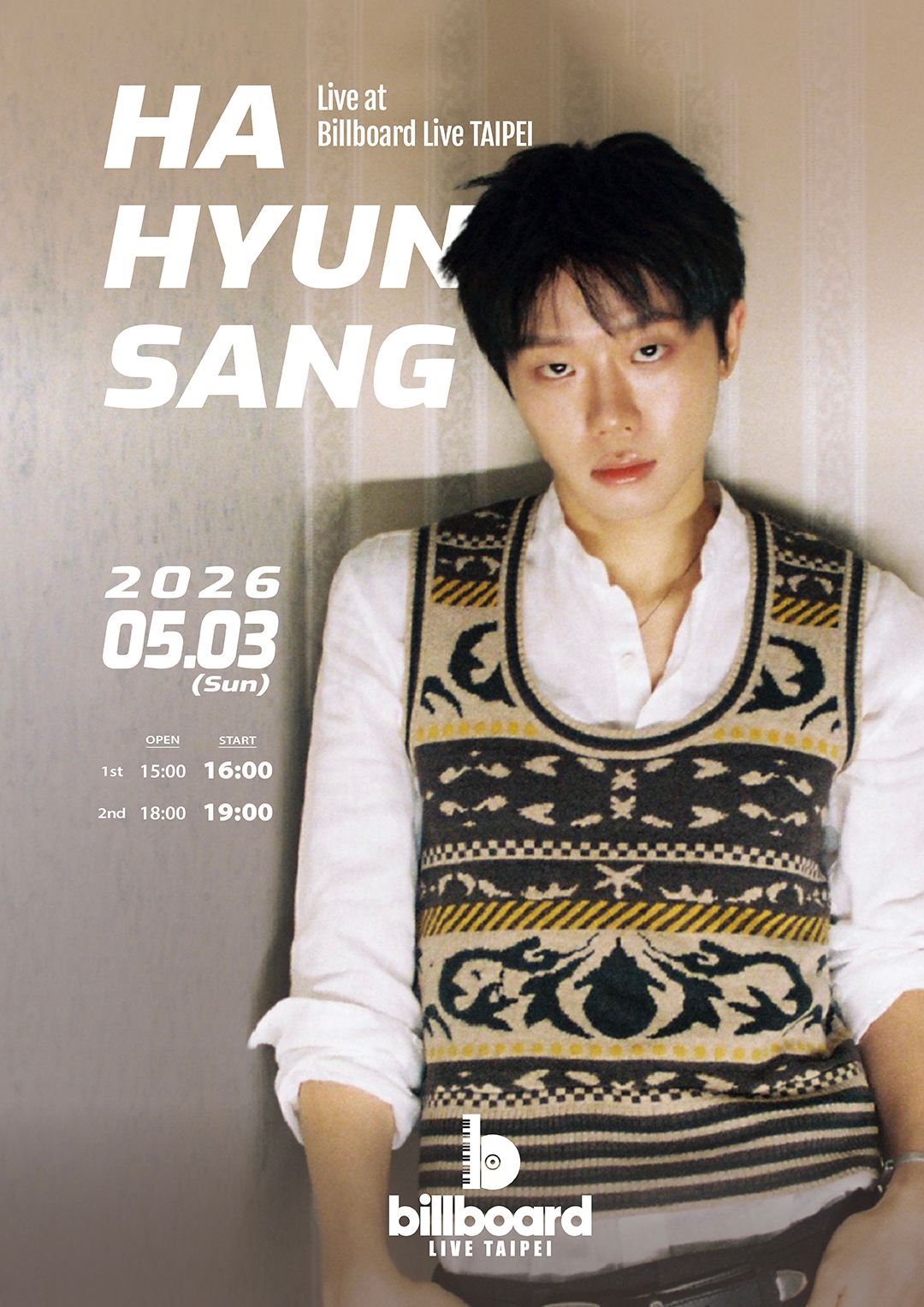 HA HYUN SANG 台北 Billboard Live 專場