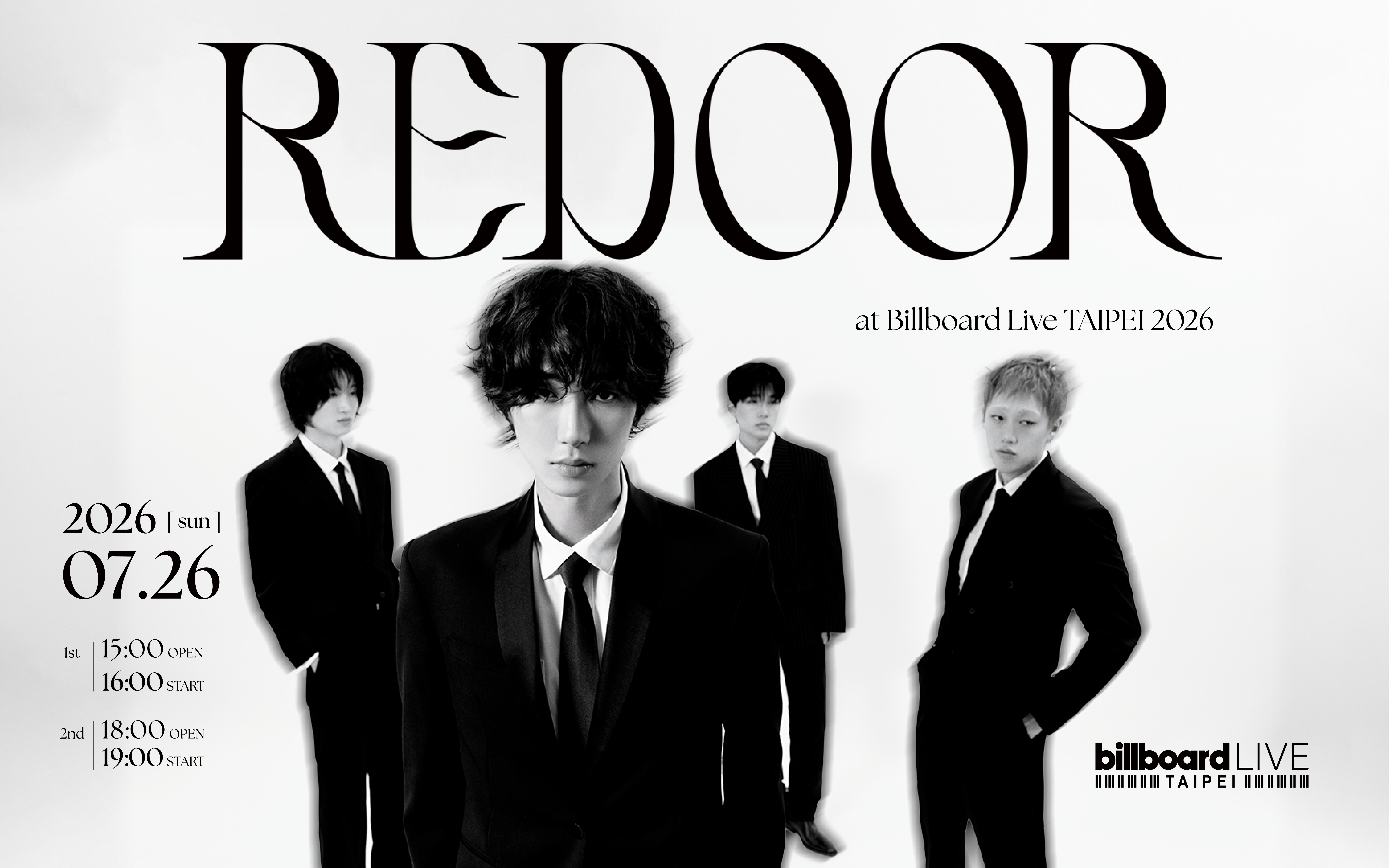Redoor at Billboard Live TAIPEI 2026（第 1 場）