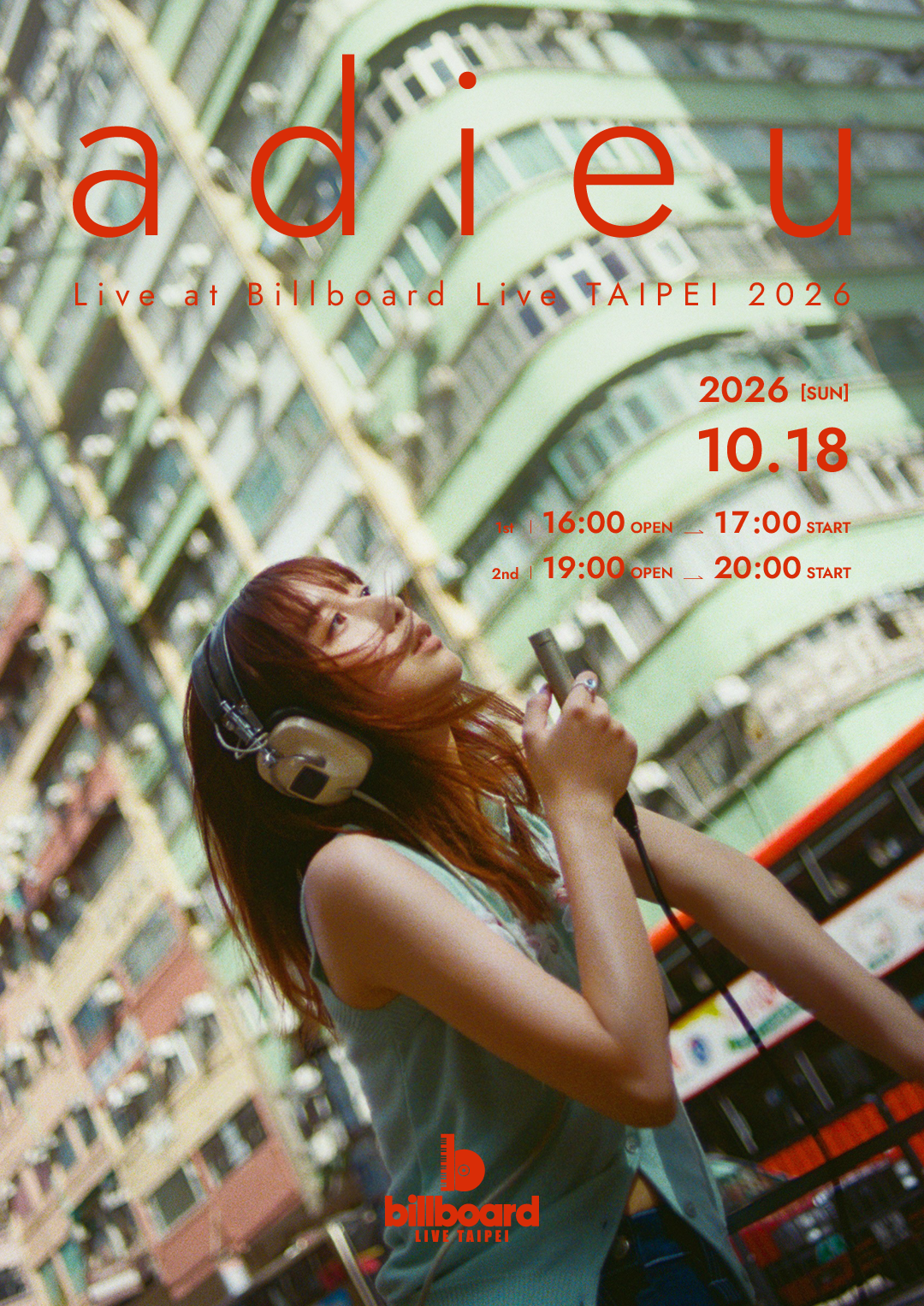 adieu Live at Billboard Live TAIPEI 2026