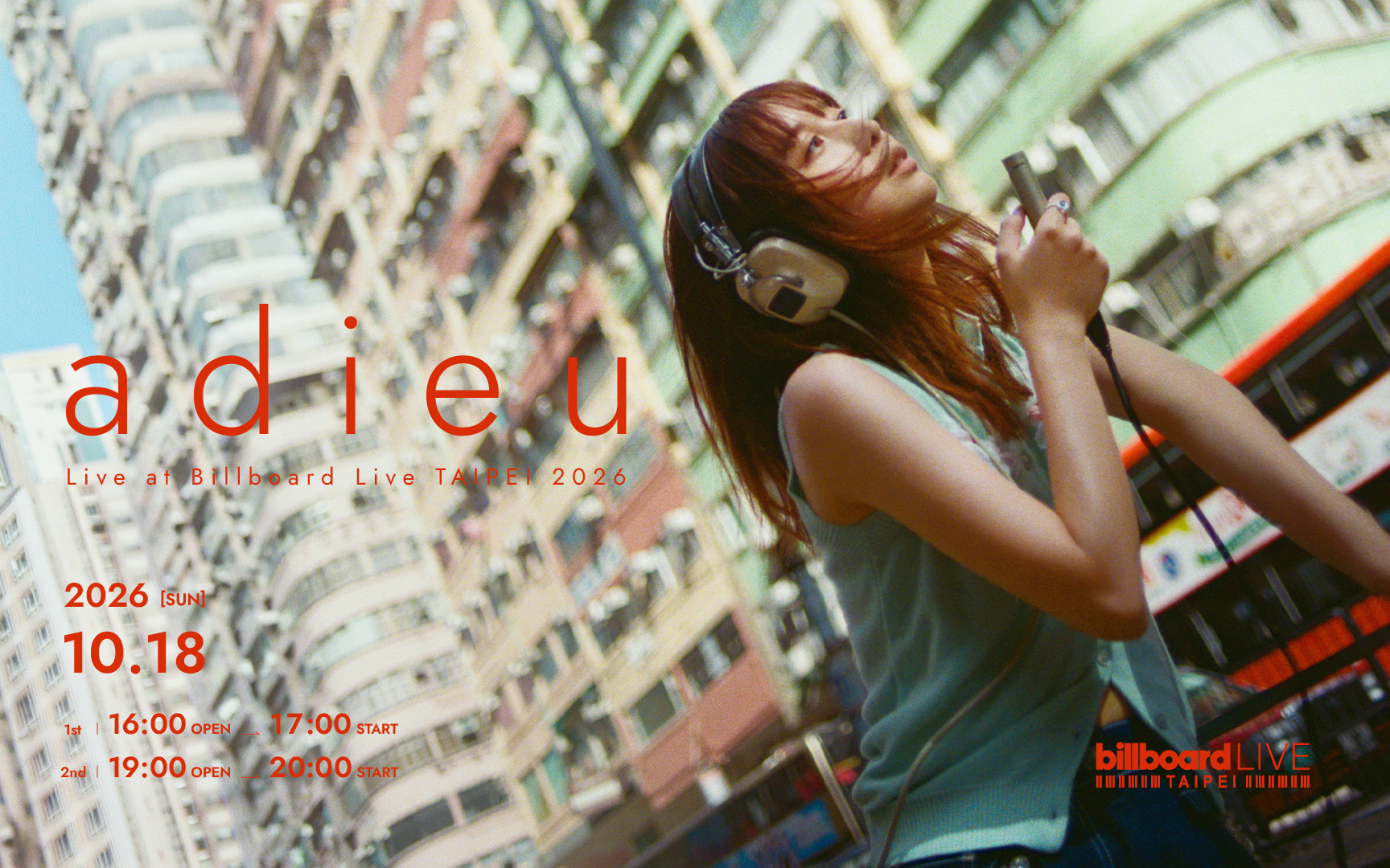 adieu Live at Billboard Live TAIPEI 2026