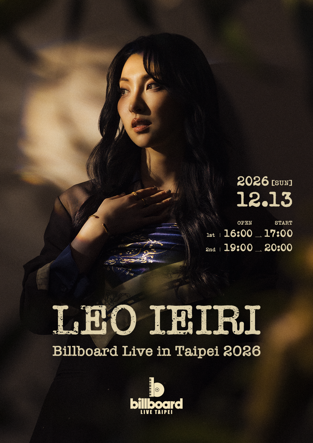 LEO IEIRI Billboard Live in Taipei 2026