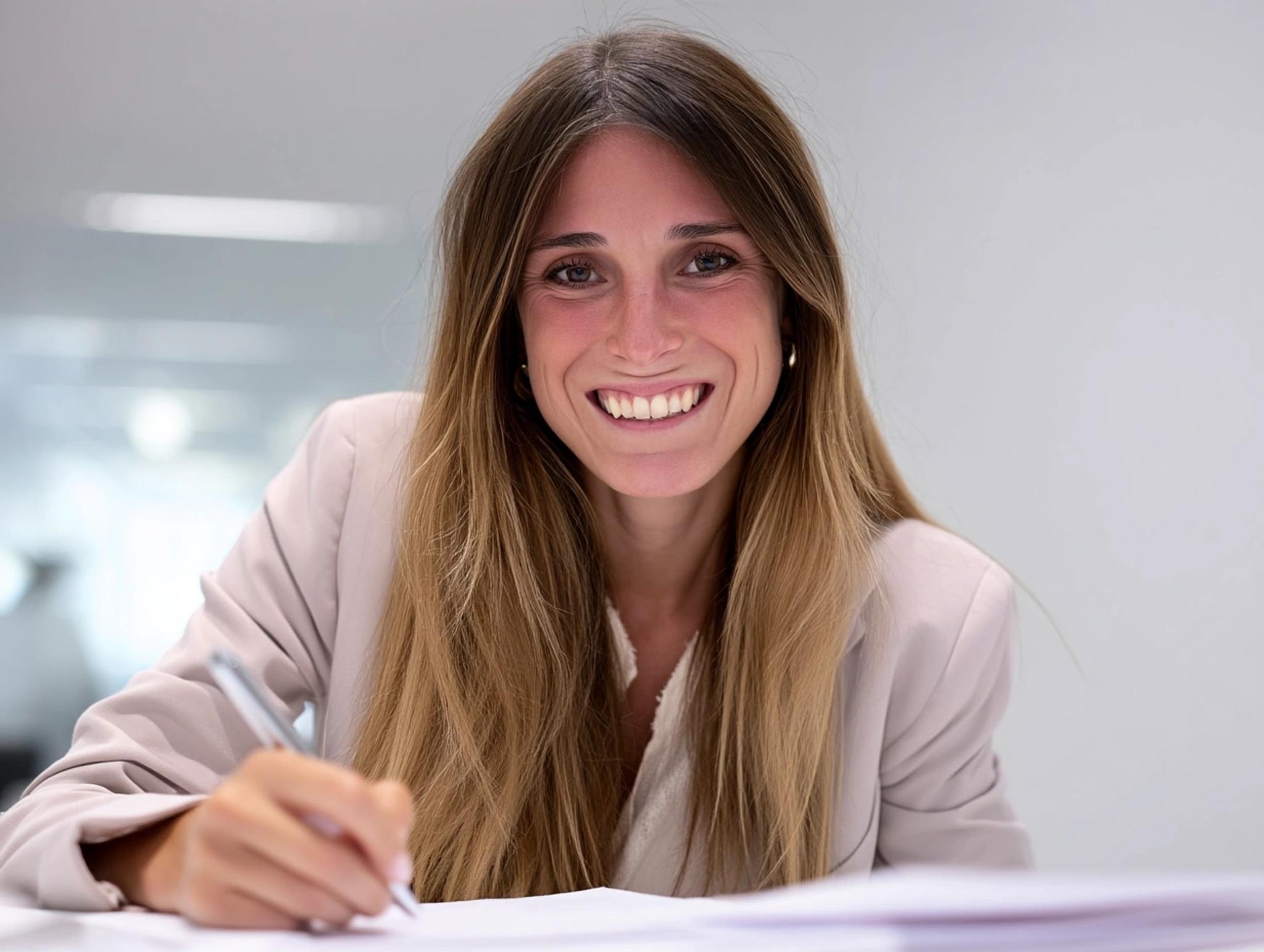 Agnese Febbraro Commercialista nel suo studio a Viterbo