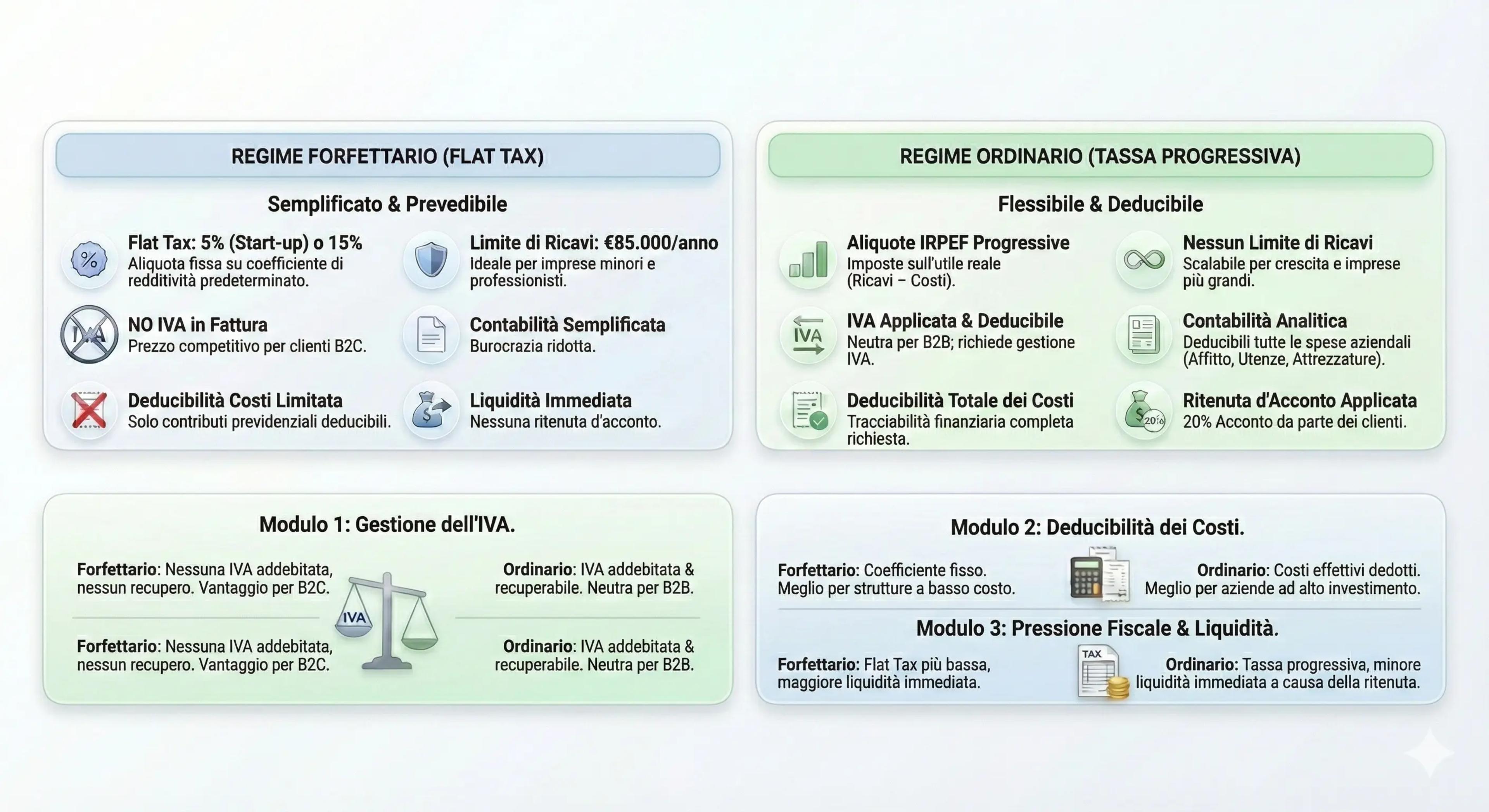 Regime Forfettario vs Regime Ordinario: Un’Analisi Comparata per una Scelta Consapevole