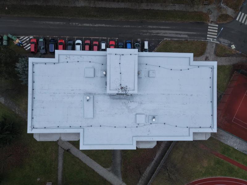 Plochá střecha z PVC fólie, Strakonice