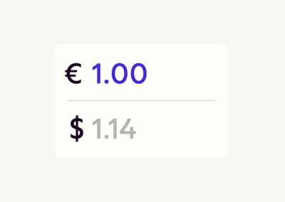 Convert currency on the go