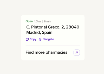Find pharmacies nearby