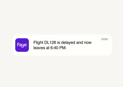 Get updated on flight changes
