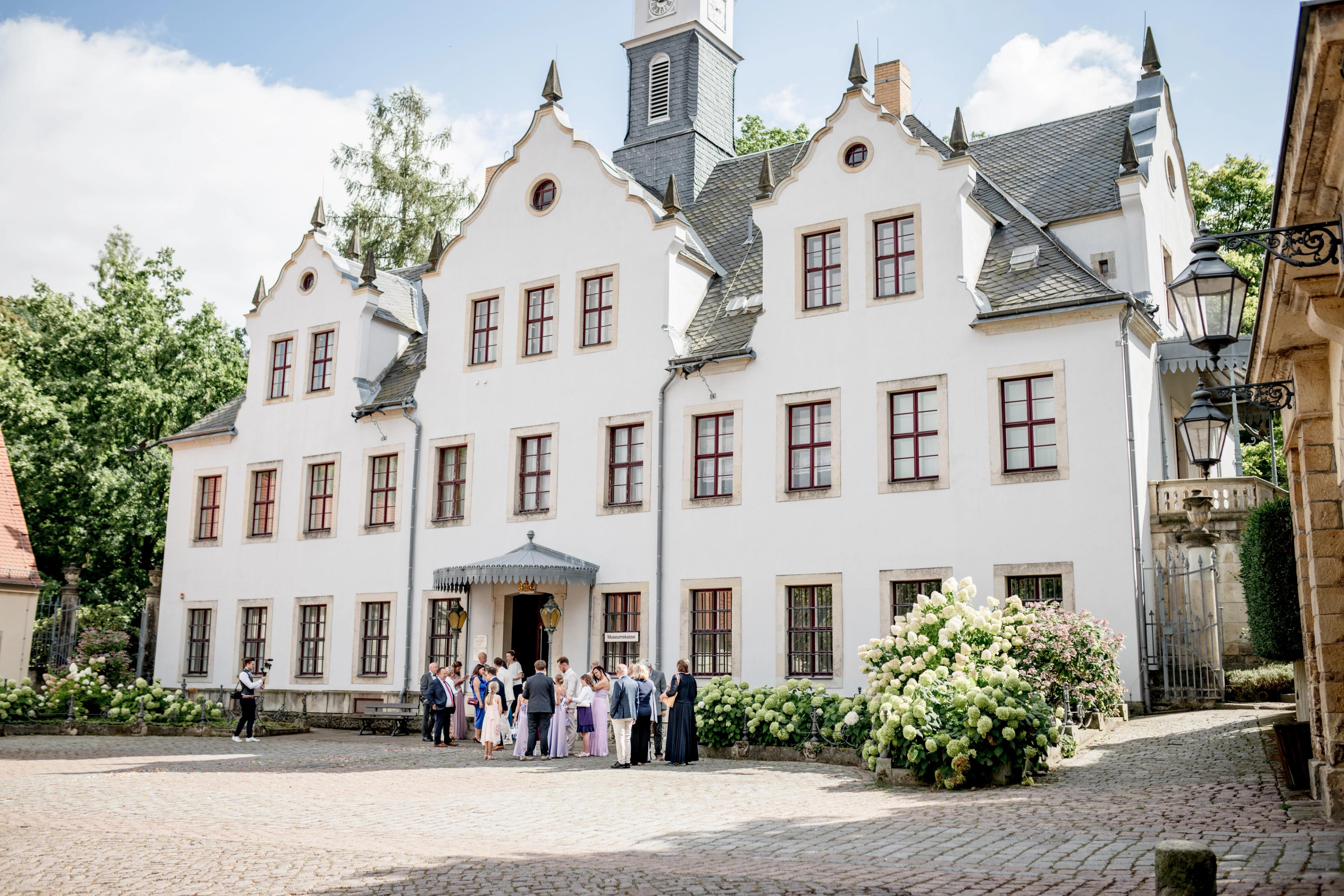 Hochzeit in Schloss Burgk in Freital
