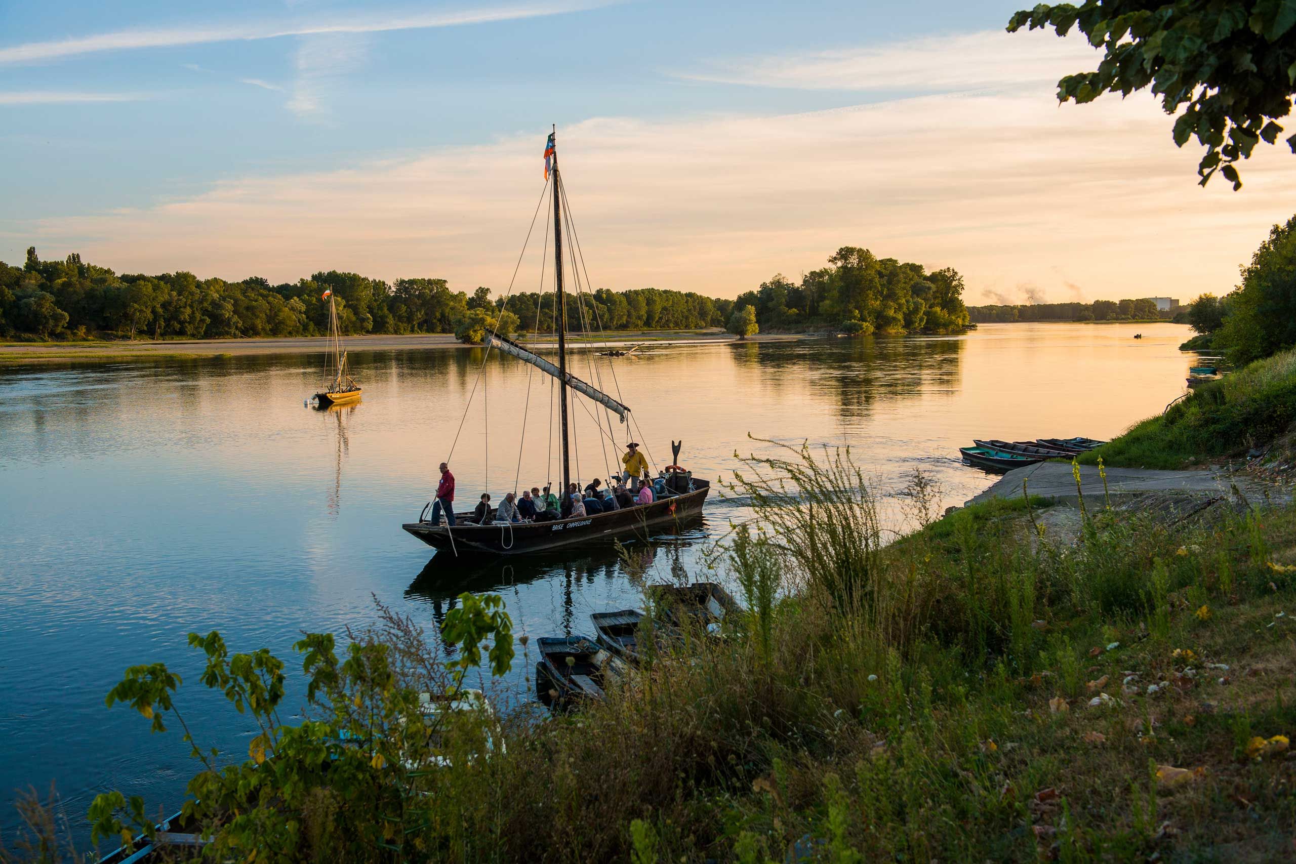 Balade en bateau sur la Loire ou le Cher