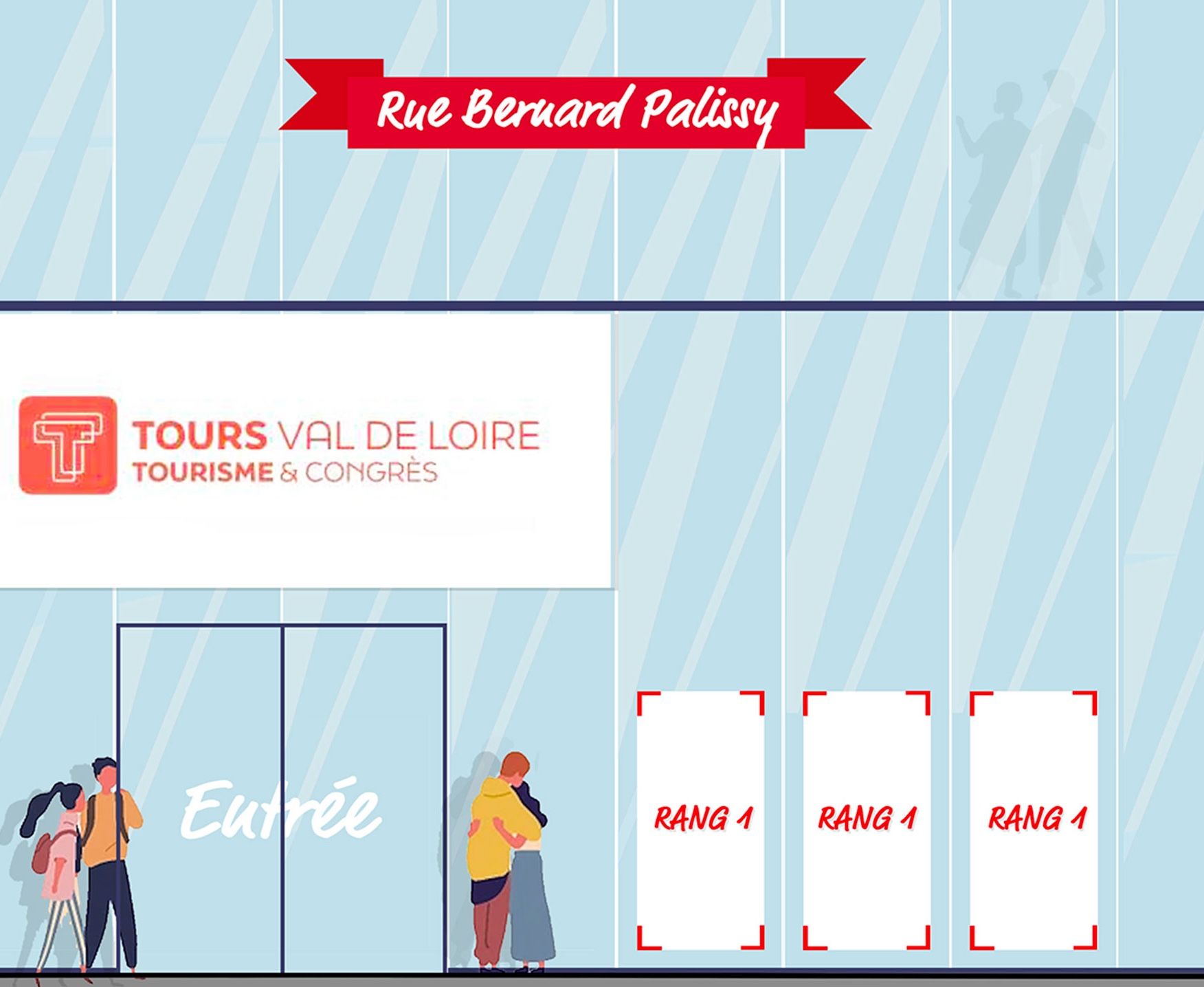 Vitrine de l'Office de Tourisme de Tours