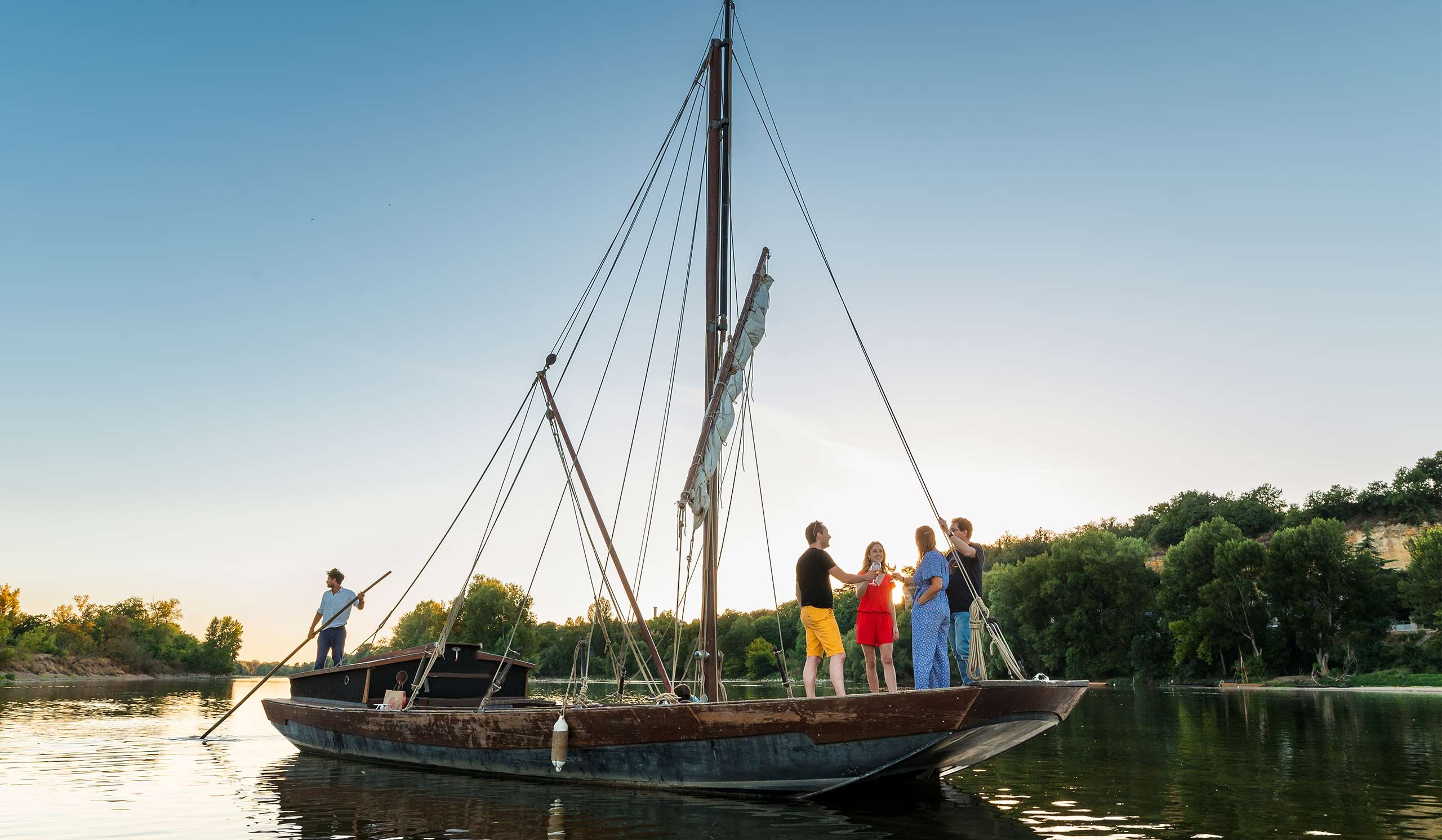 Balade en bateau traditionnel sur la Loire