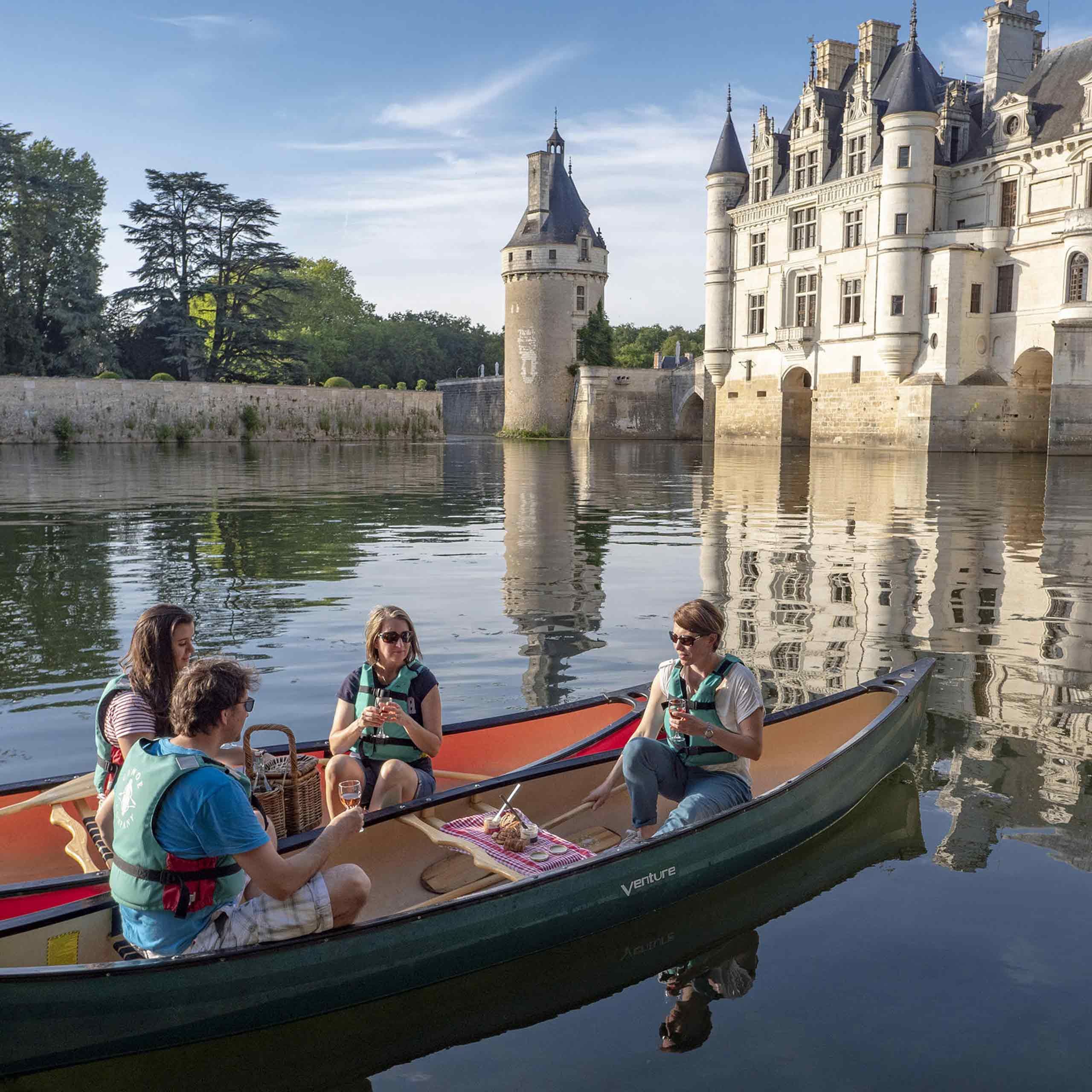 Sortie canoë au château de Chenonceau