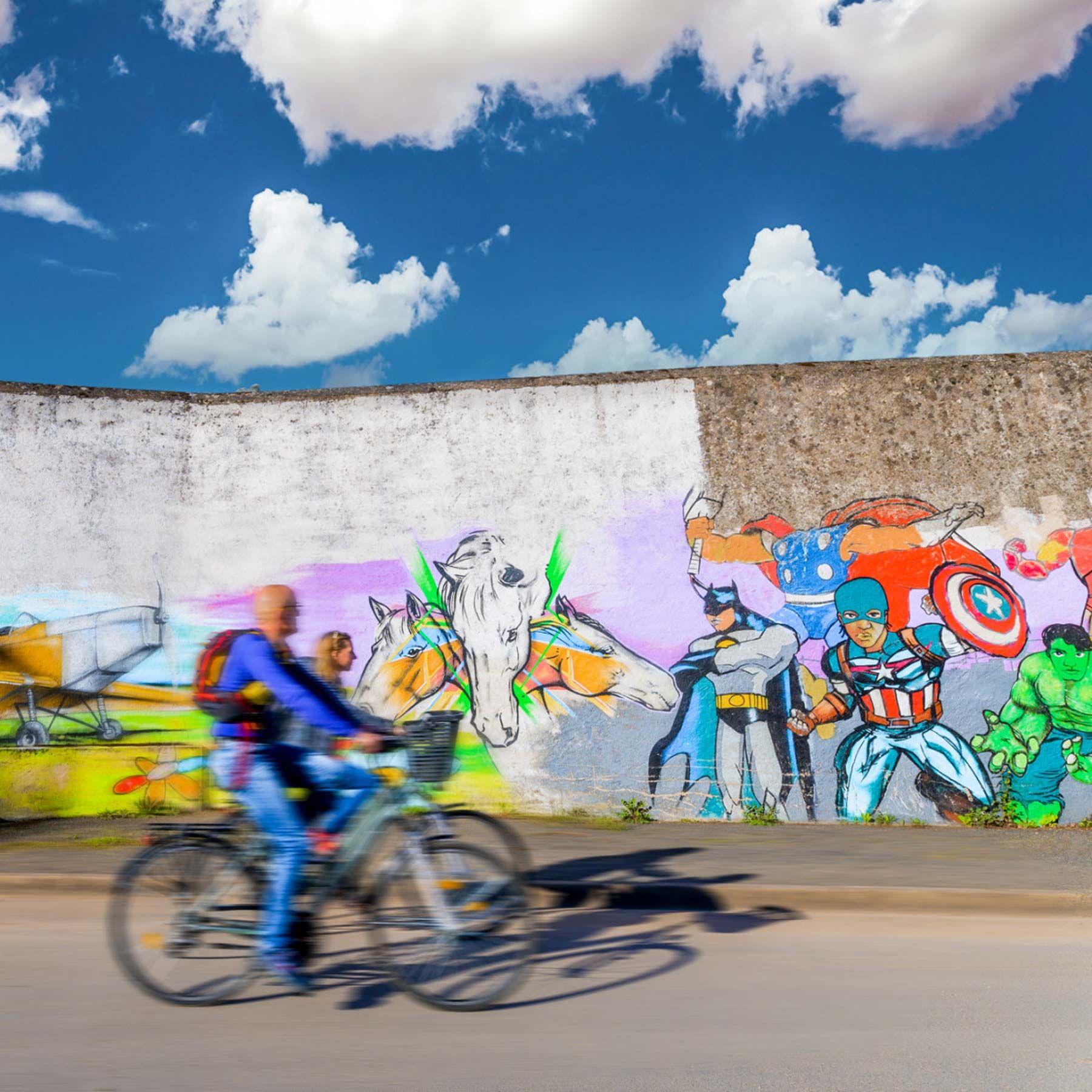 Street art à Tours à vélo