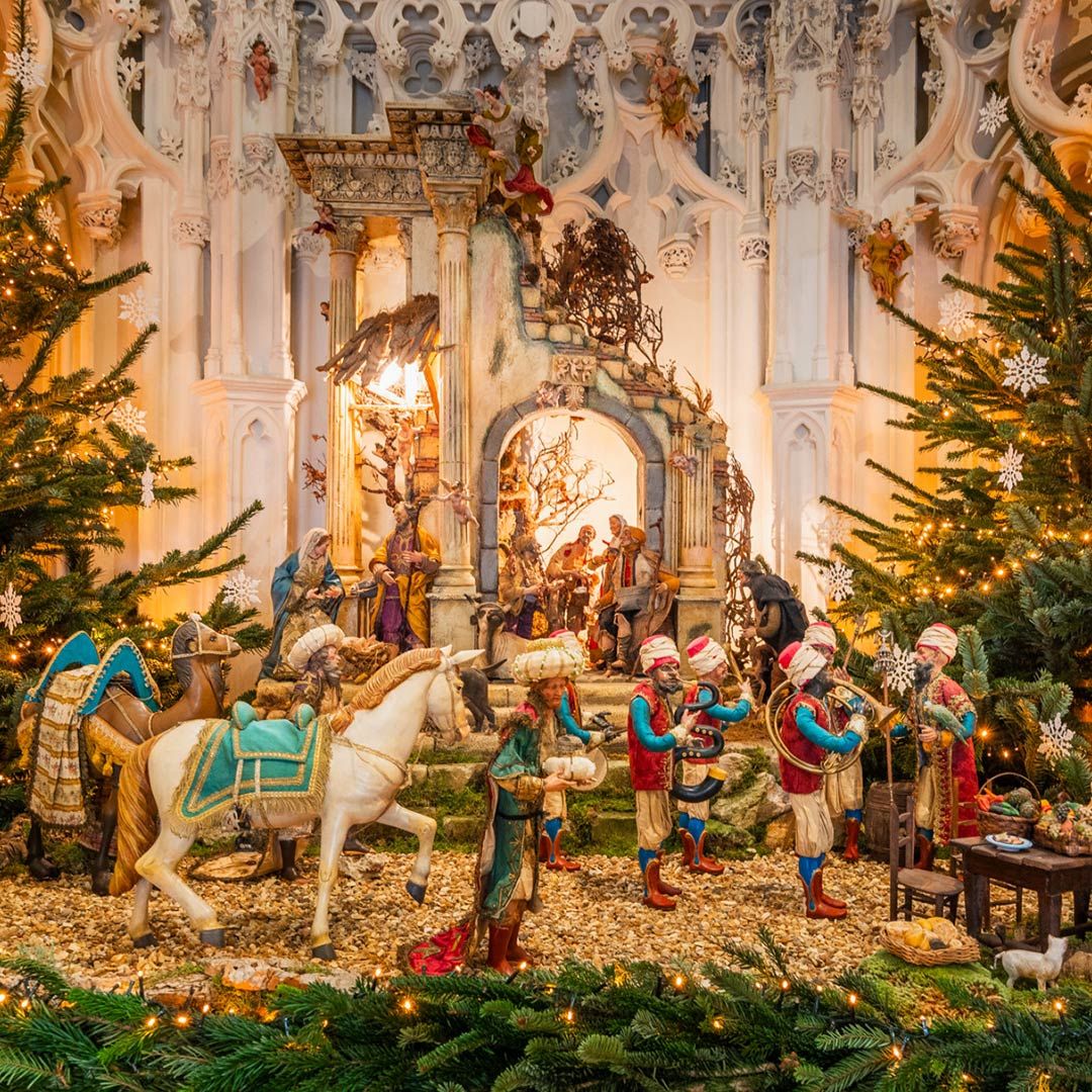 Crèche installée au Château Royal d’Amboise