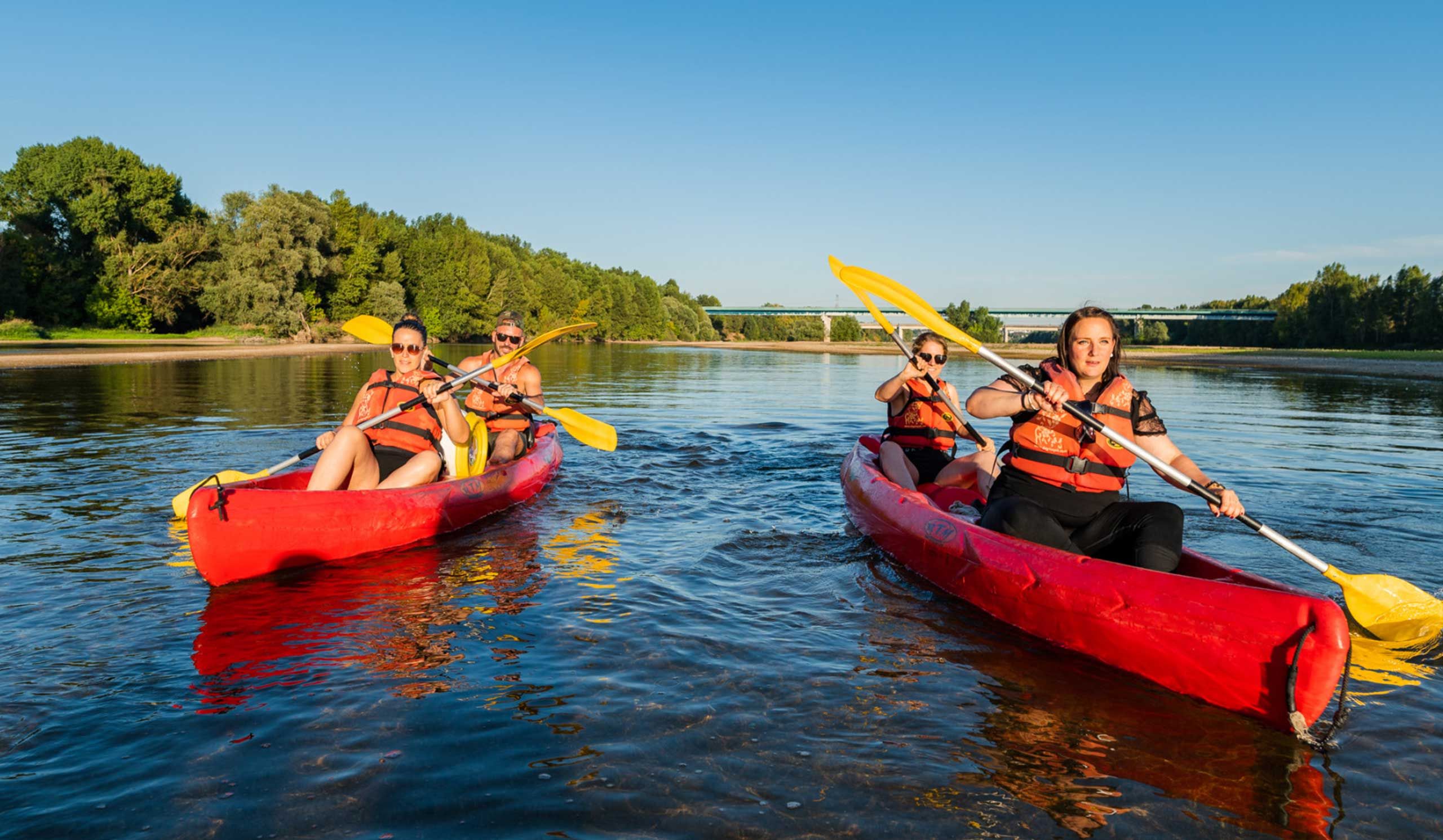 Canoë sur la Loire en famille