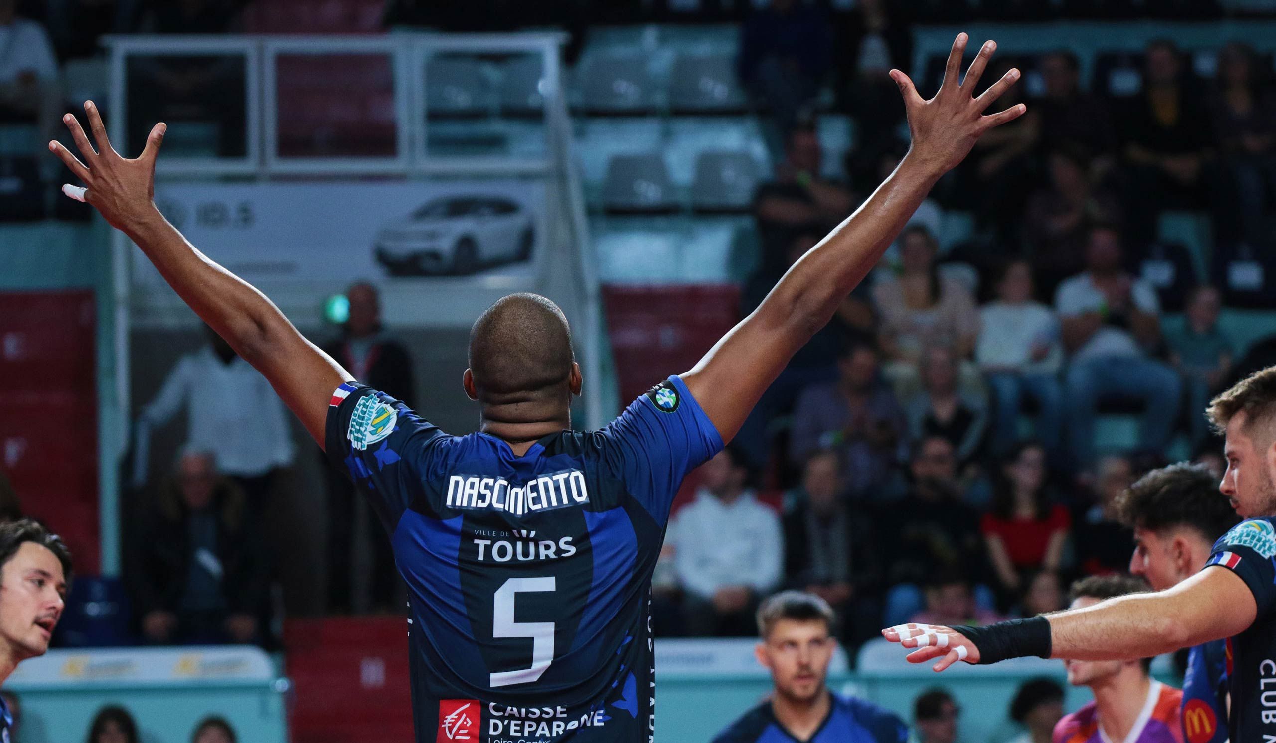 Equipe du Tours Volley Ball pendant un match