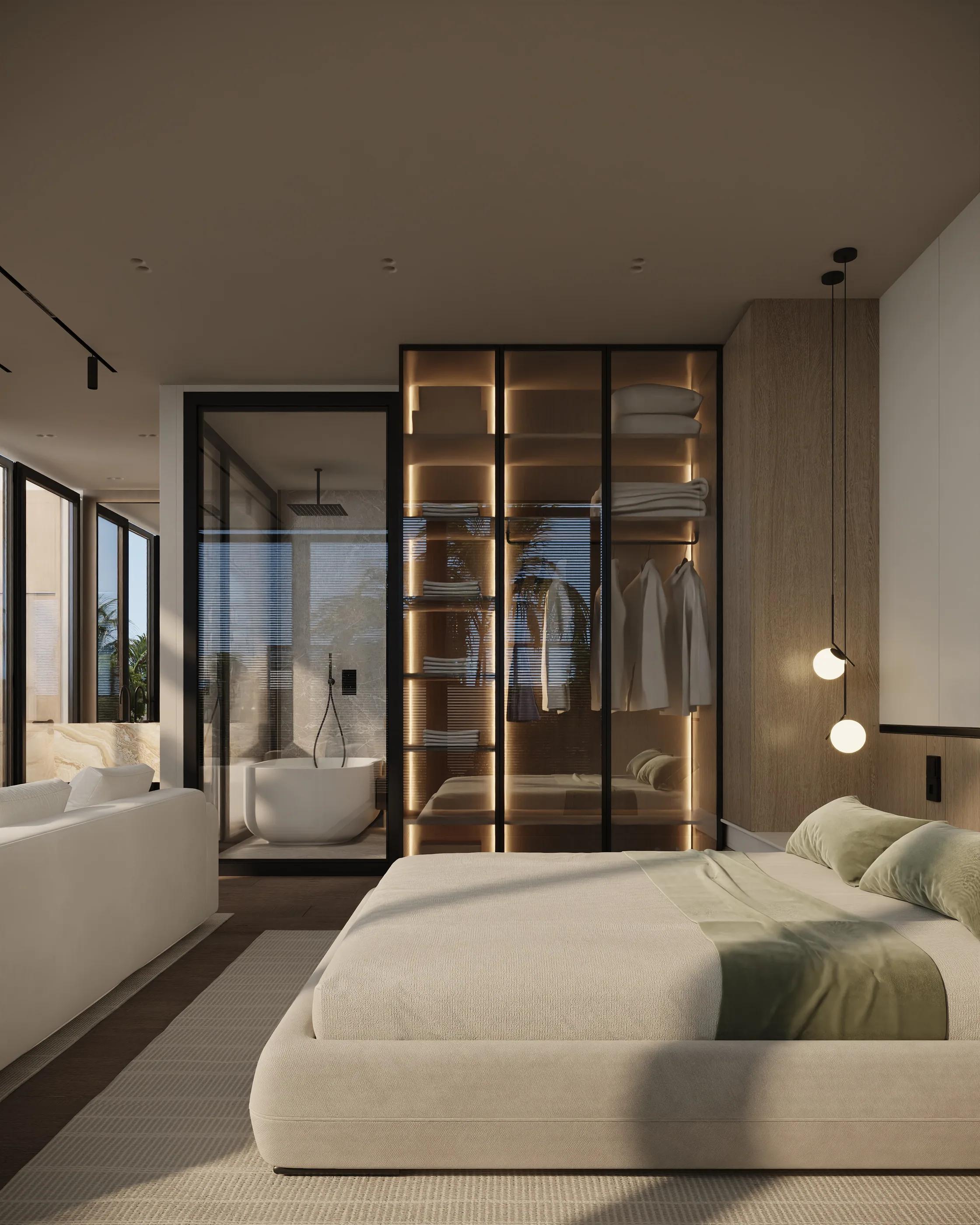 Second Floor · Glass Bedroom and Bathroom — Proposal 1 — image 3