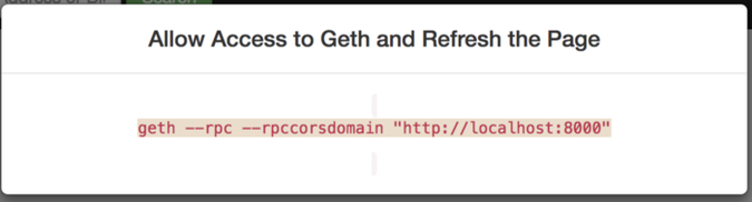 Ethereum : geth node allow access