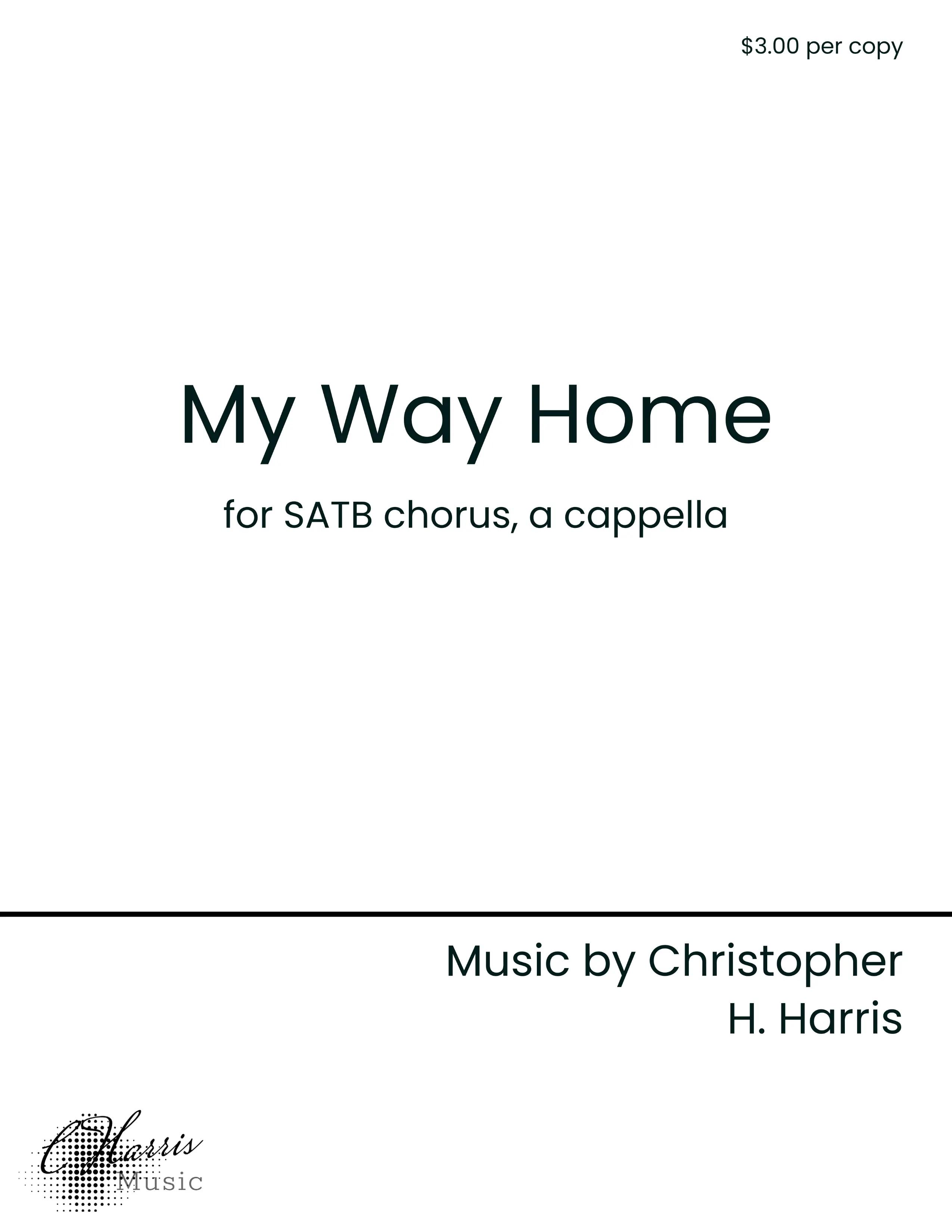 My Way Home (SATB)